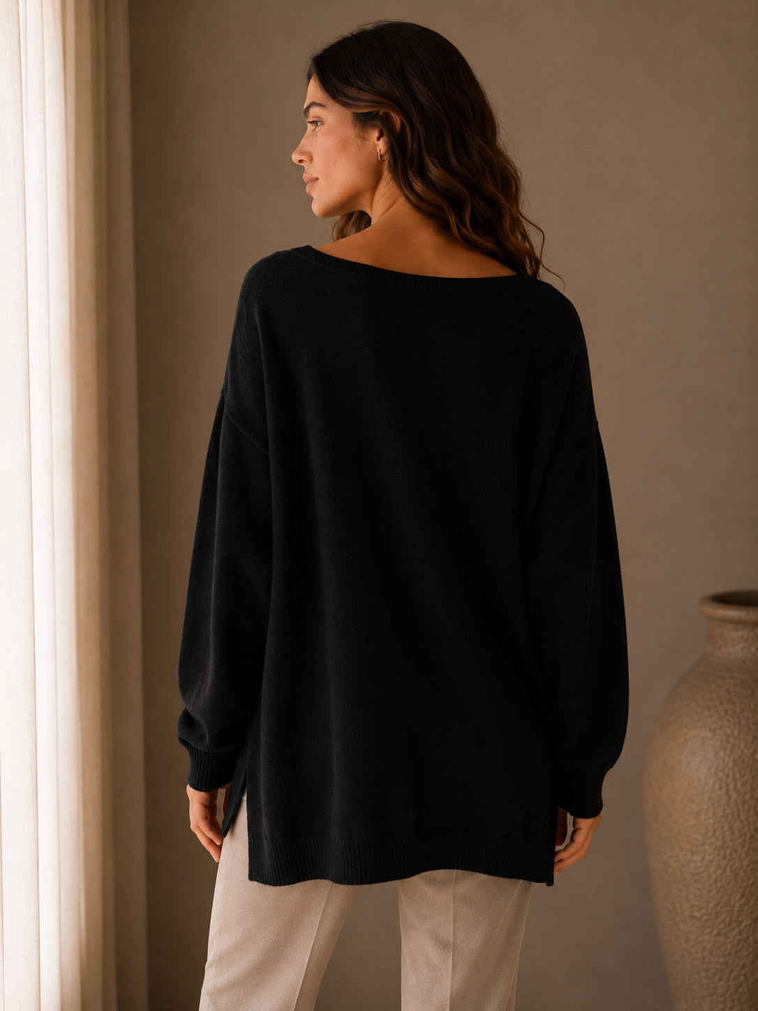 Maglia oversize pura lana - .SOLO TRE