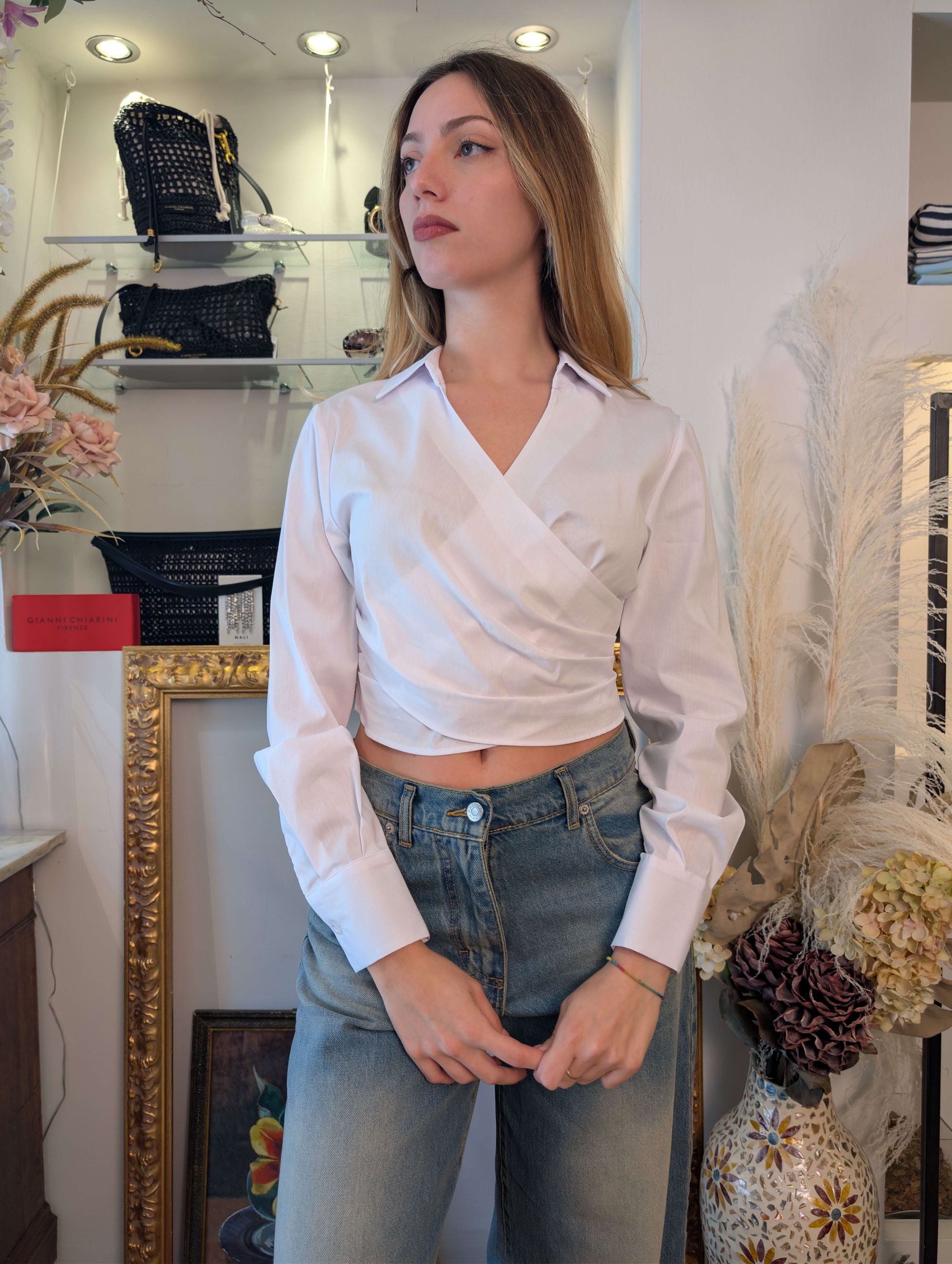 Camicia corta incrocio - TENSIONE IN