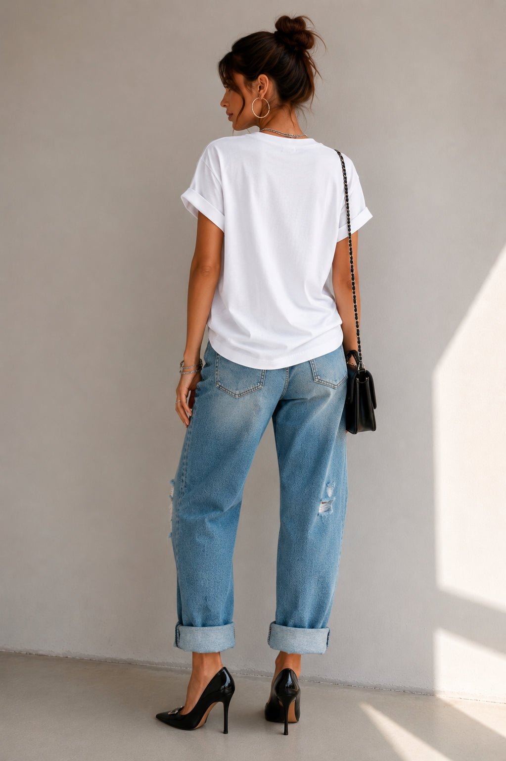 T-shirt N° 5 in paillettes - TENSIONE IN