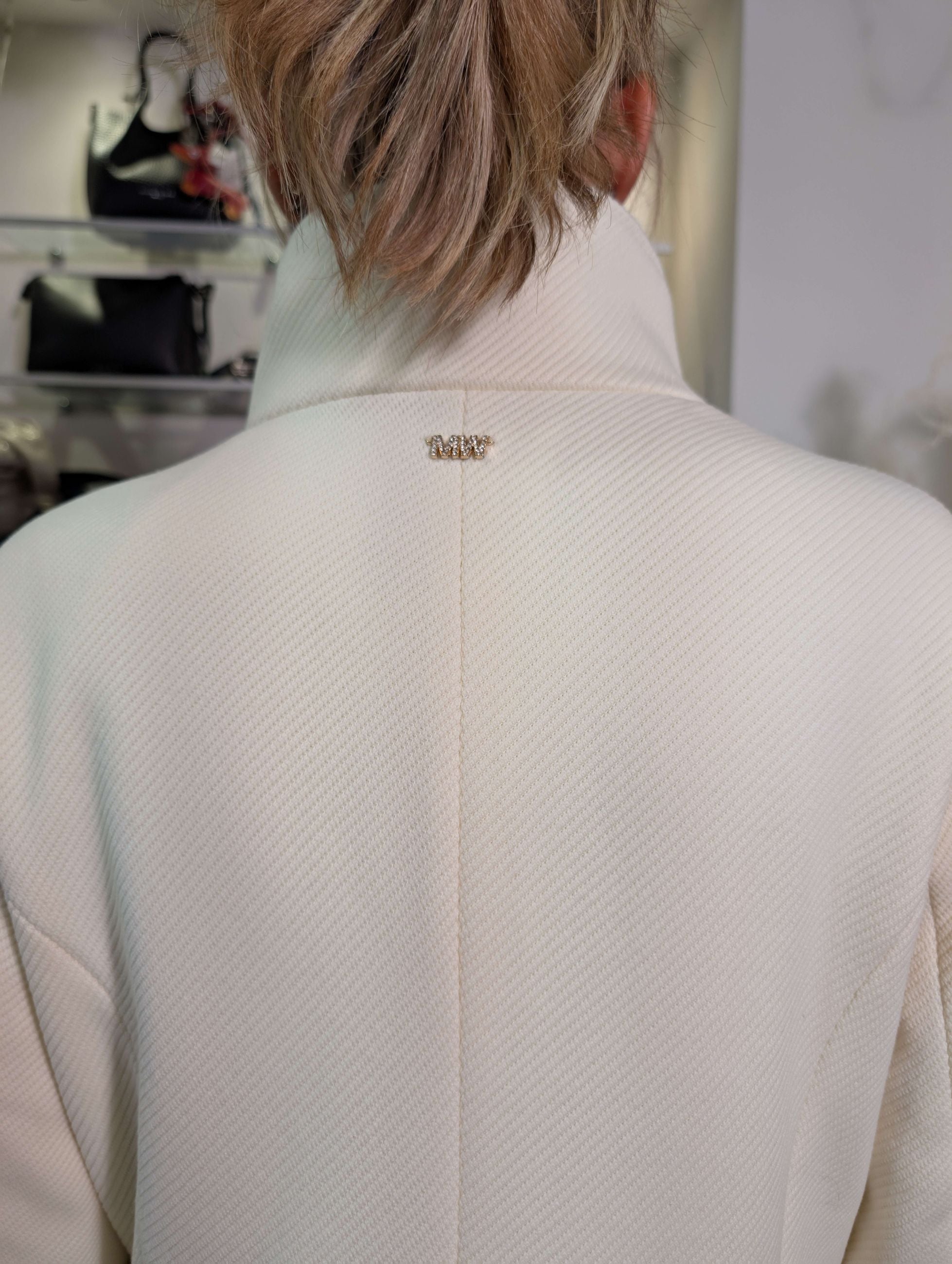 Cappotto midi in panno tecnico diagonale - MARKUP DONNA