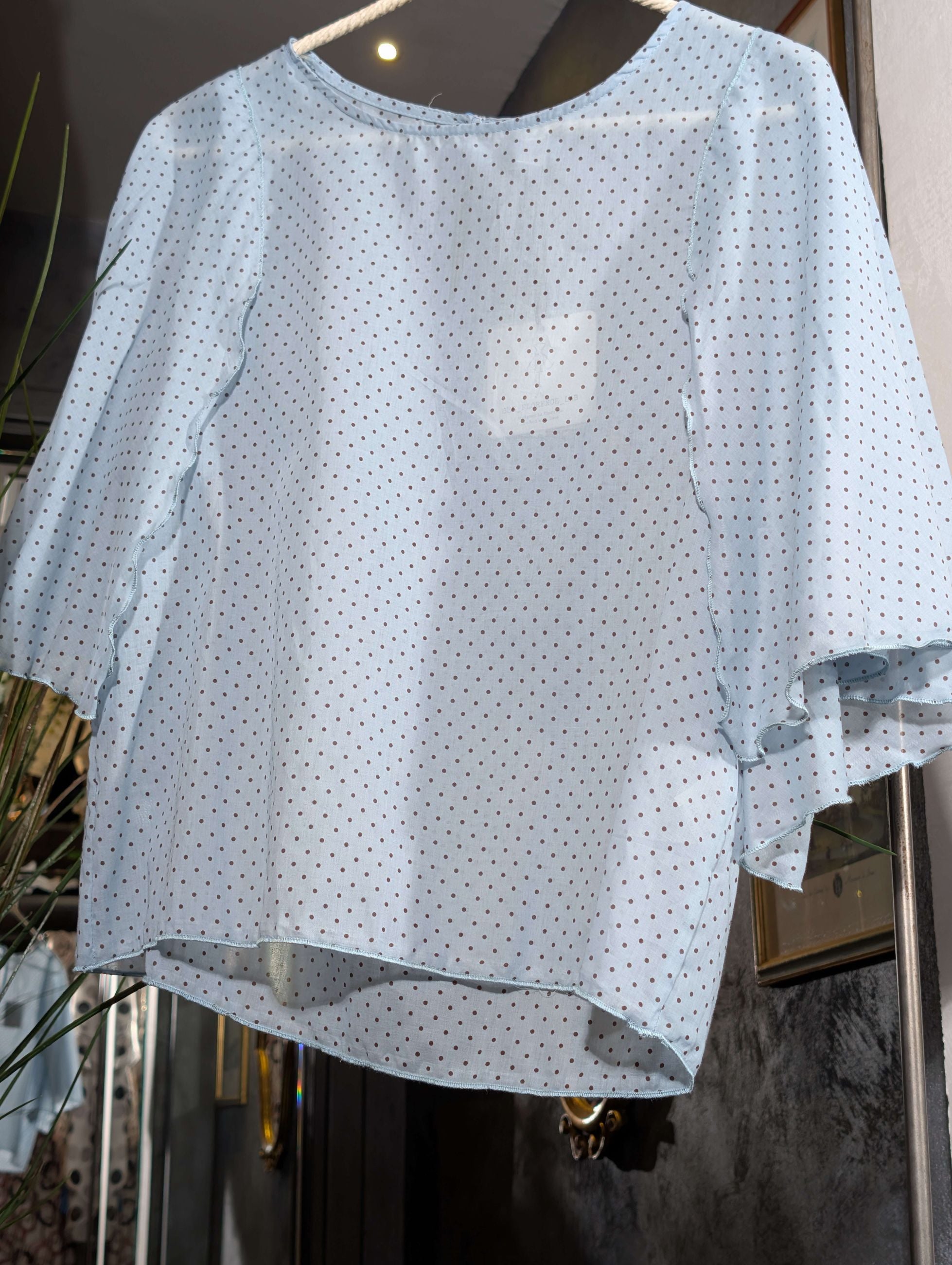 Blusa in voile di lyocell a micropois. - SHE_FLORENCE_LAB