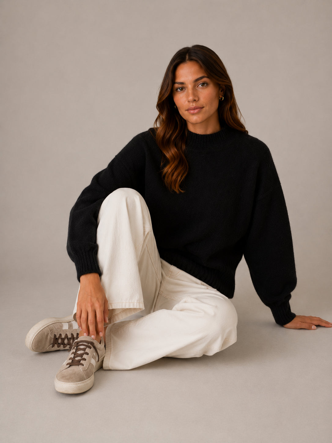 Maglia kimono in angora - .SOLO TRE