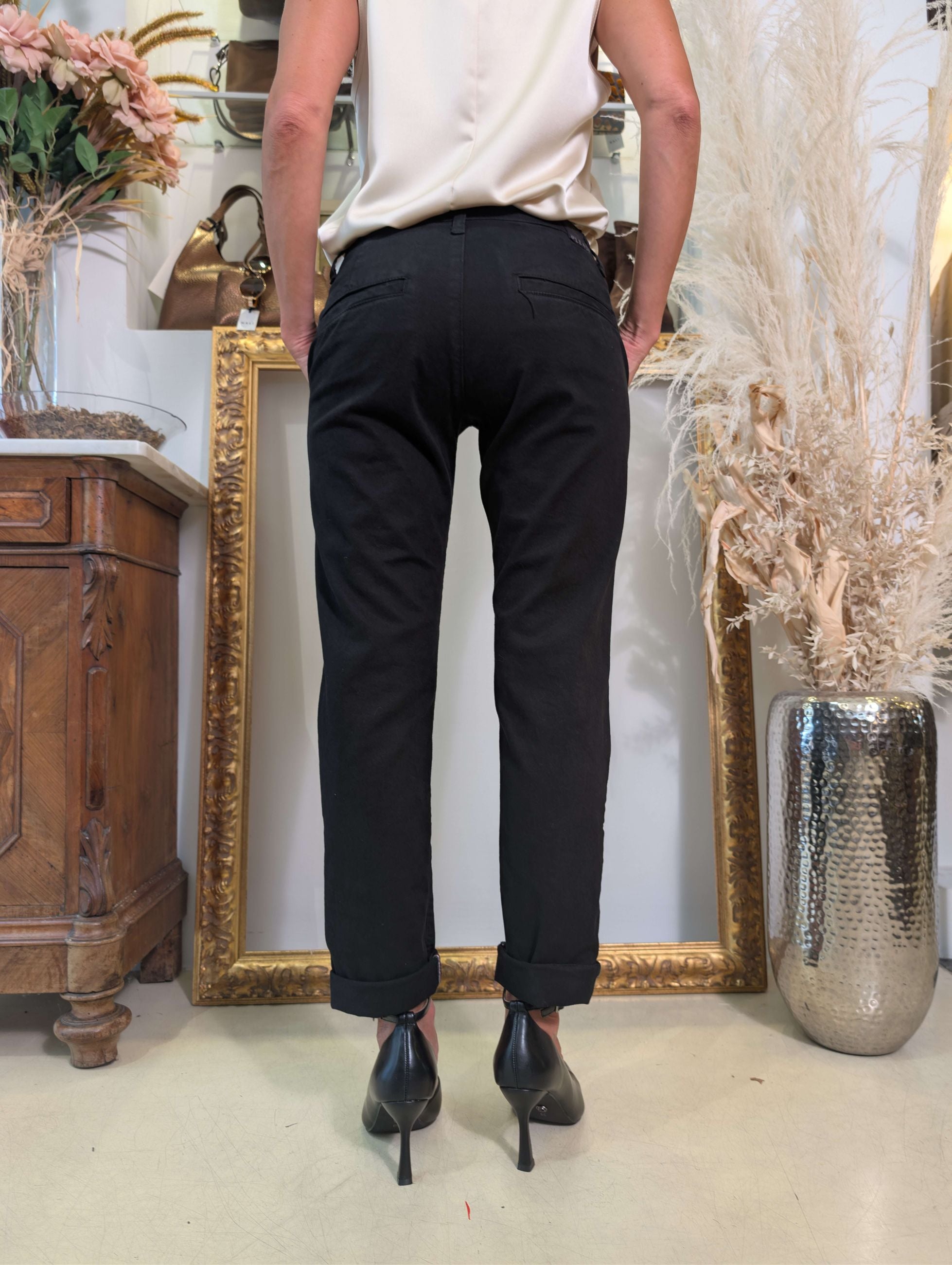 Panta chino slim fit con cimosa - PLEASE