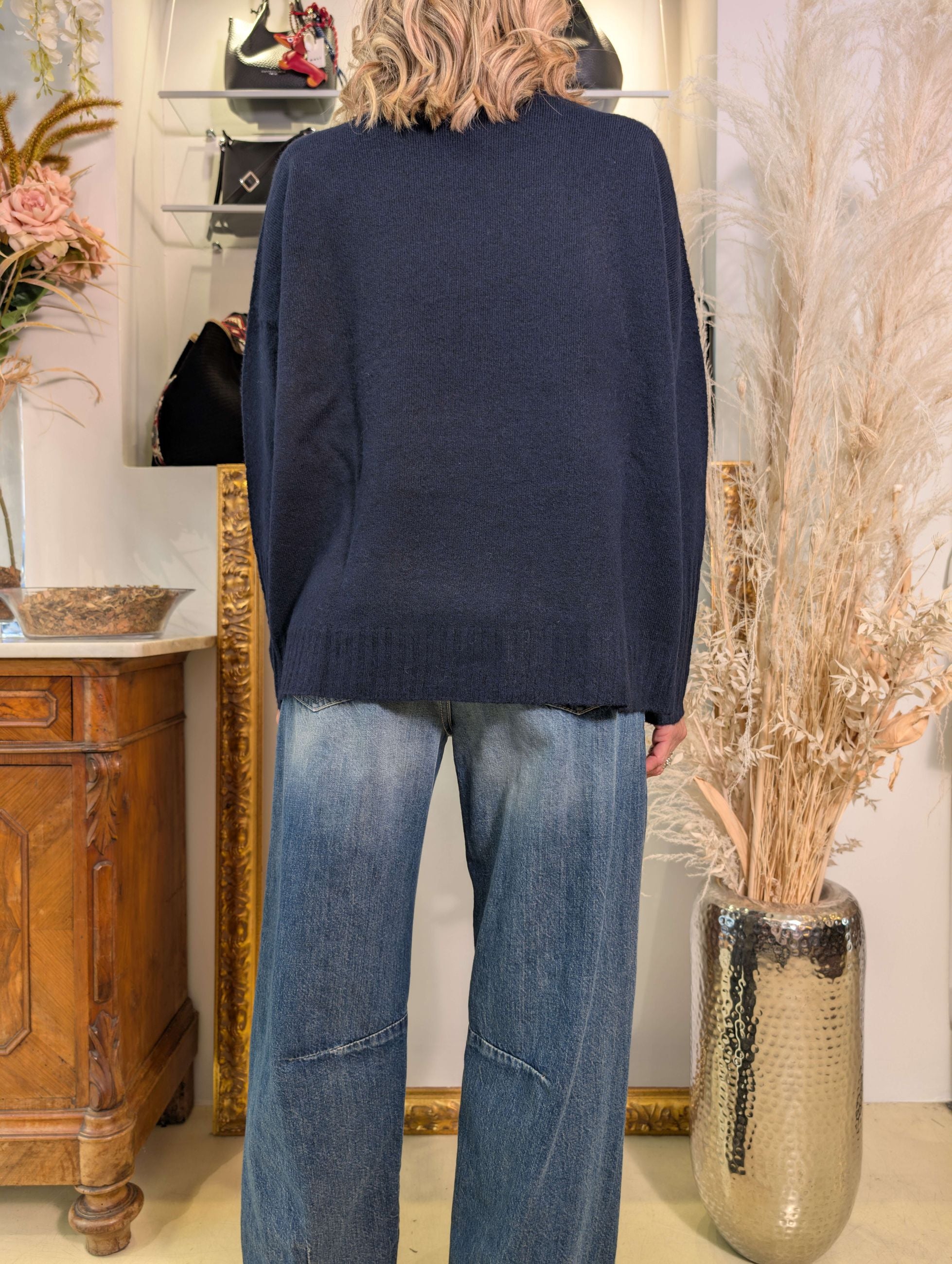 Maglia collo alto in bouclé - SHE_FLORENCE_LAB