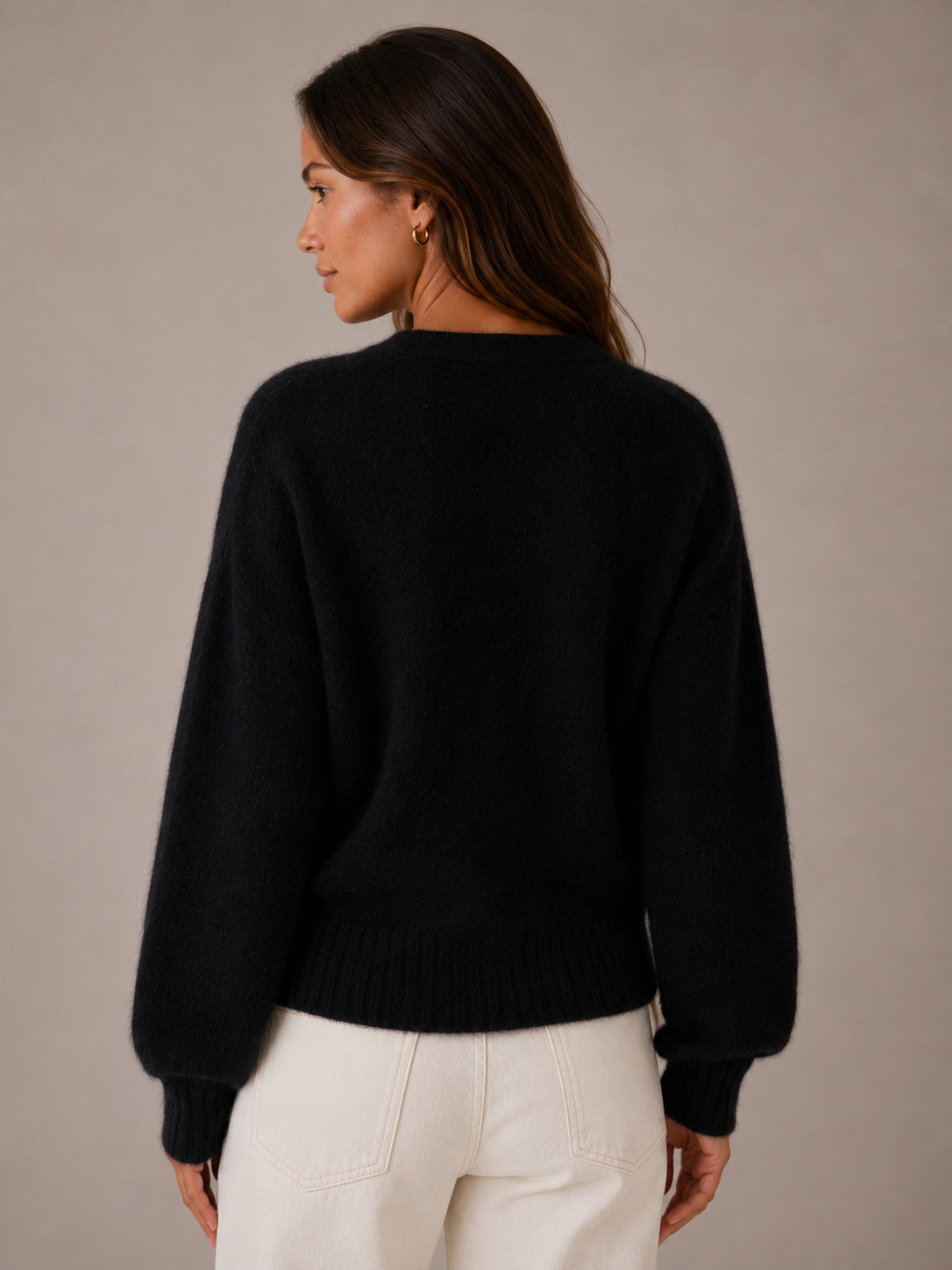 Cardigan in angora - .SOLO TRE