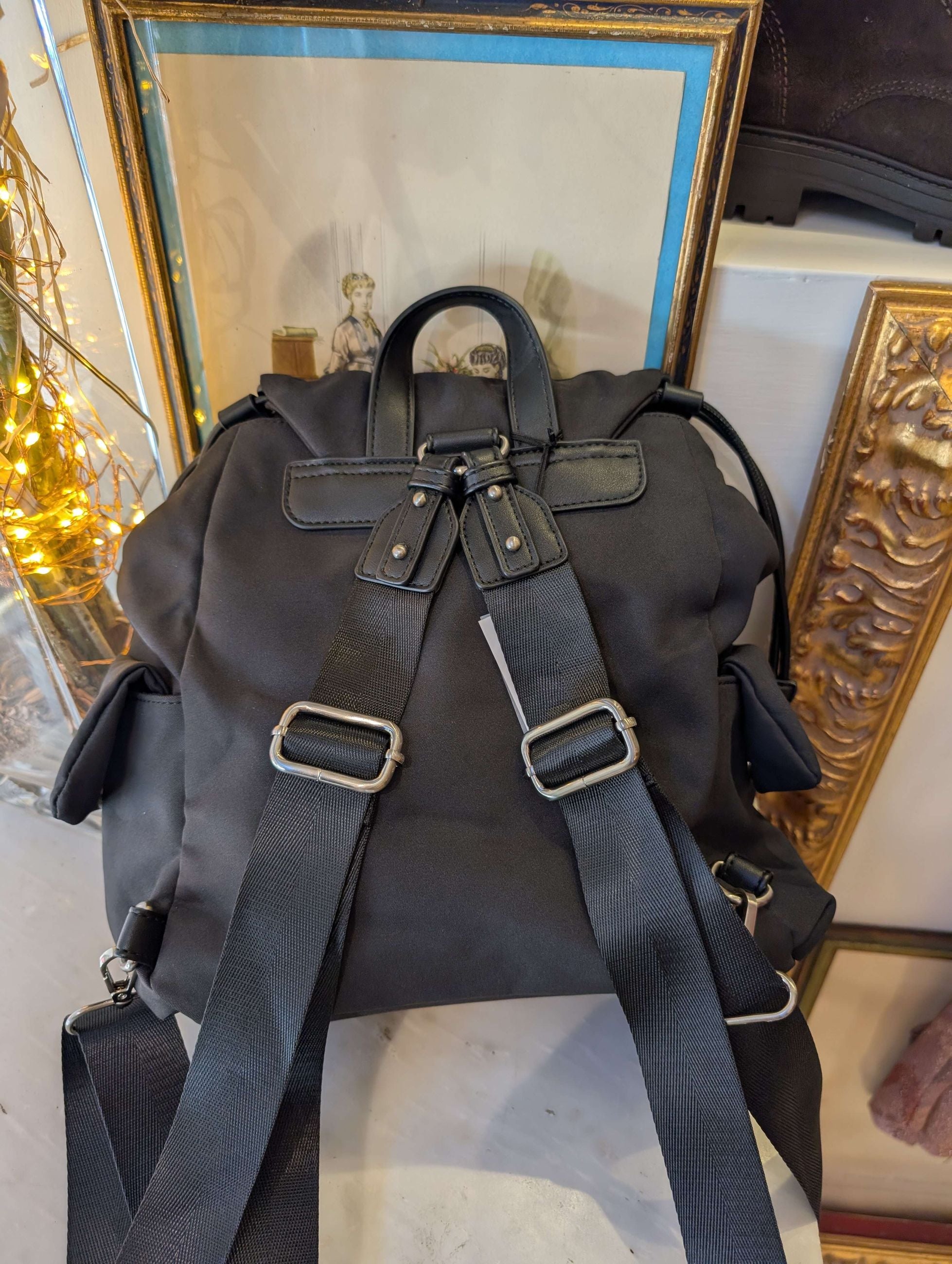 ZAINO OSLO CON TASCHE NERO - NALI'