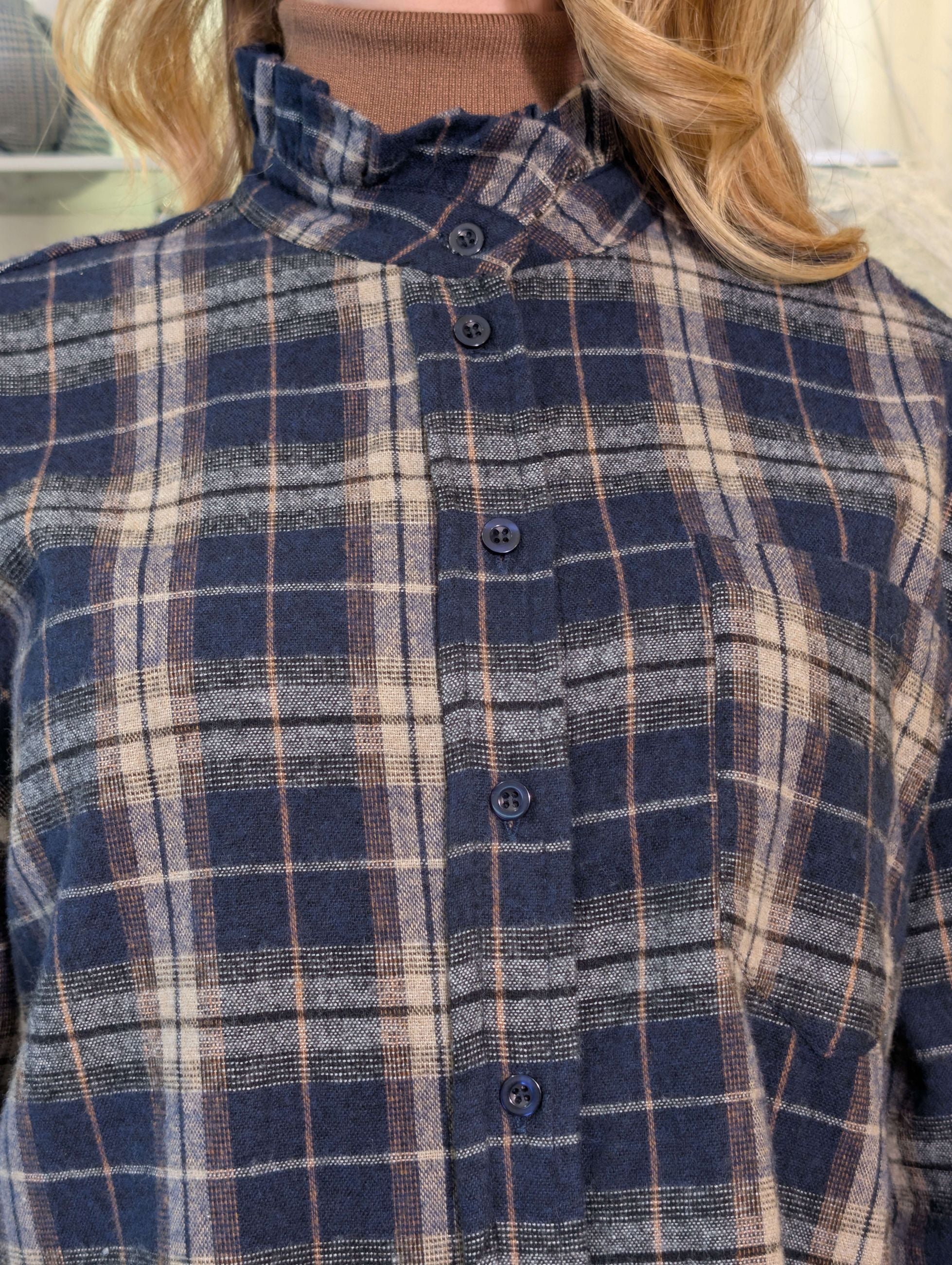 Camicia check in flanella lavata - SHE_FLORENCE_LAB