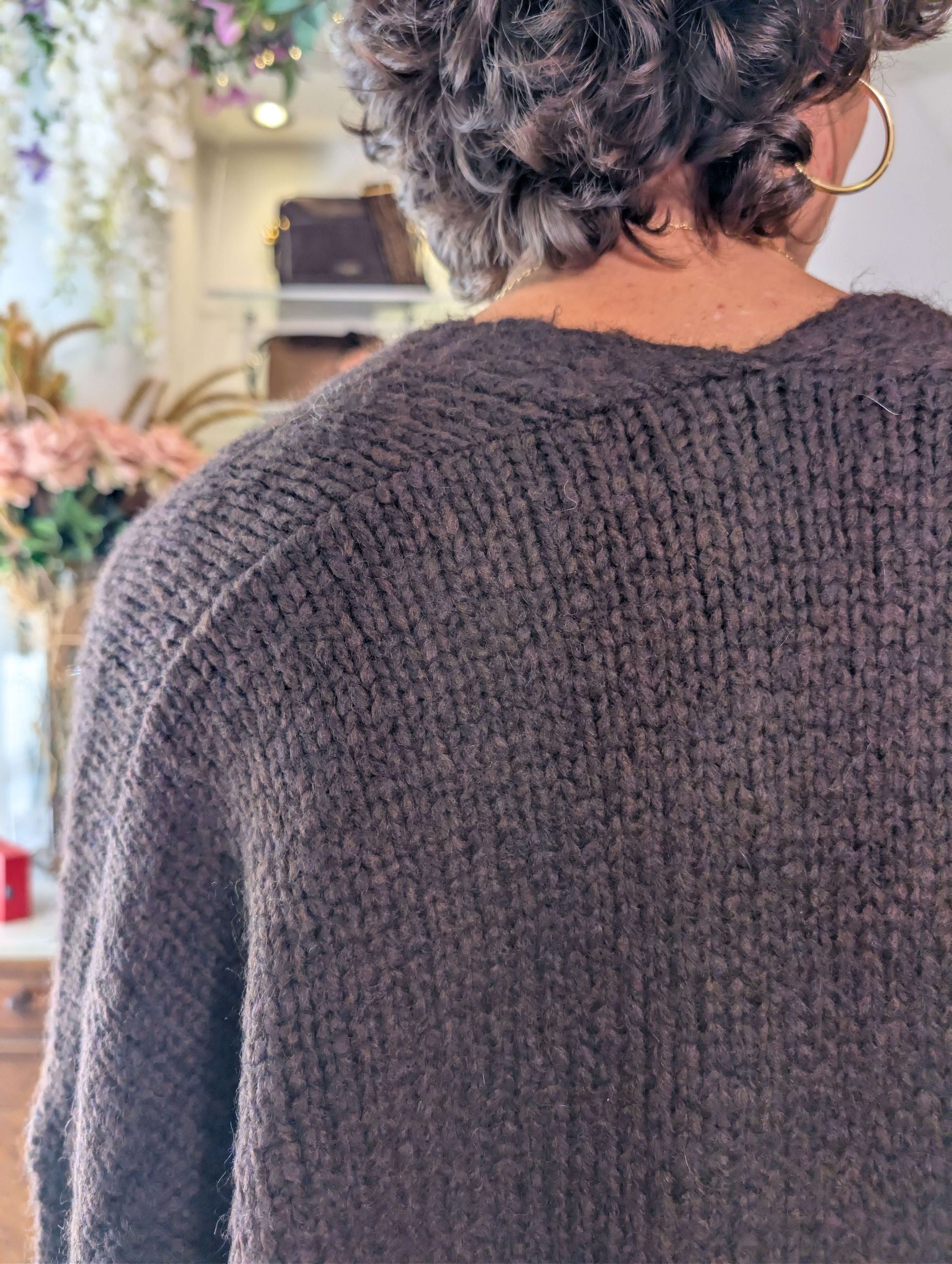 Cardigan Oversized Fit a 3 Bottoni – Finezza 3 con Maniche Balloon - HAVE ONE