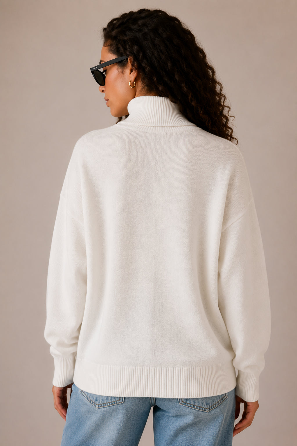 Maglia collo alto con fondo manica sbuffo - LOLA by Sandro Ferrone