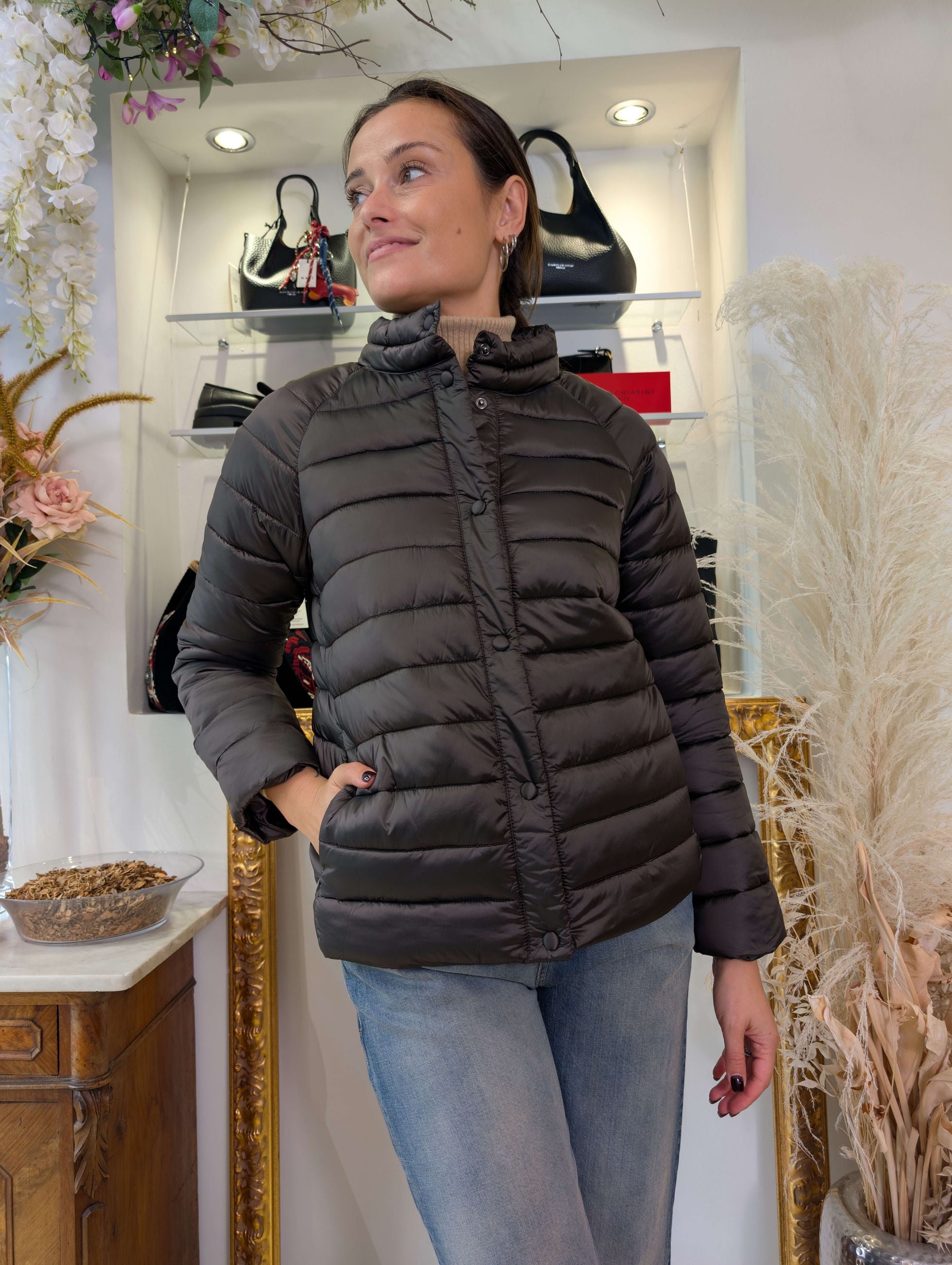 Piumino animal free in nylon cangiante - Sandro Ferrone