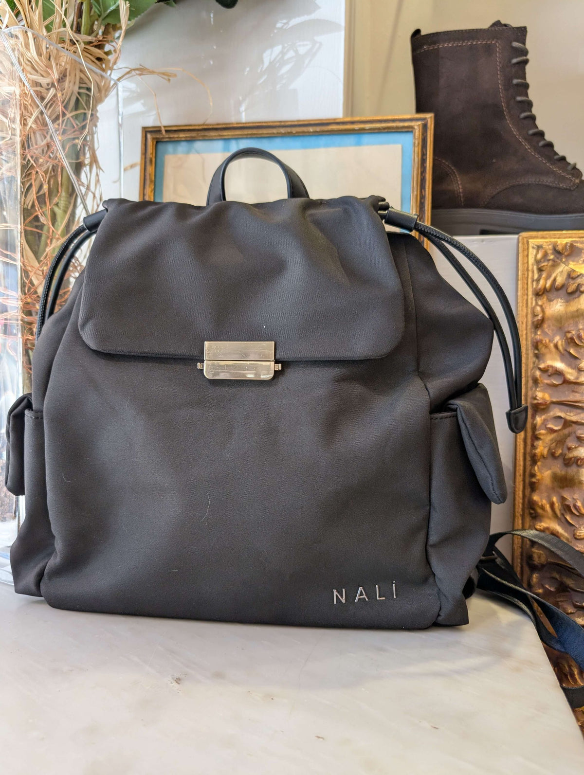 ZAINO OSLO CON TASCHE NERO - NALI'