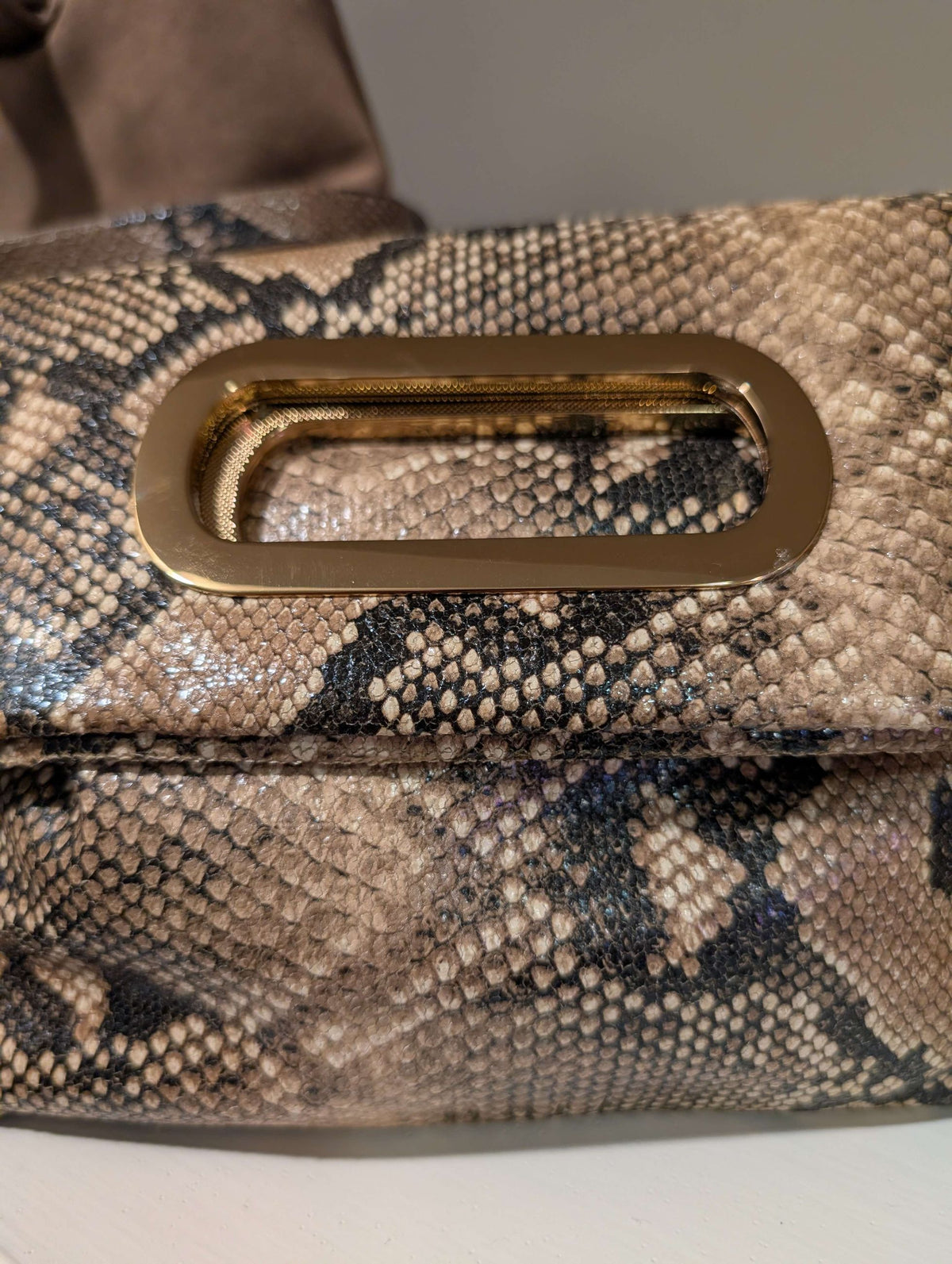 BORSA NOIR A MANO + TRACOLLA TORTORA - NALI'