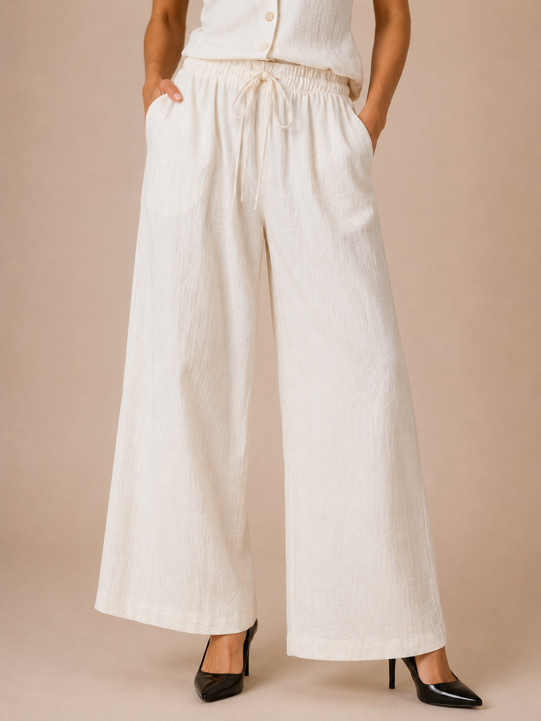 Pantalone palazzo crinkle - HAVE ONE