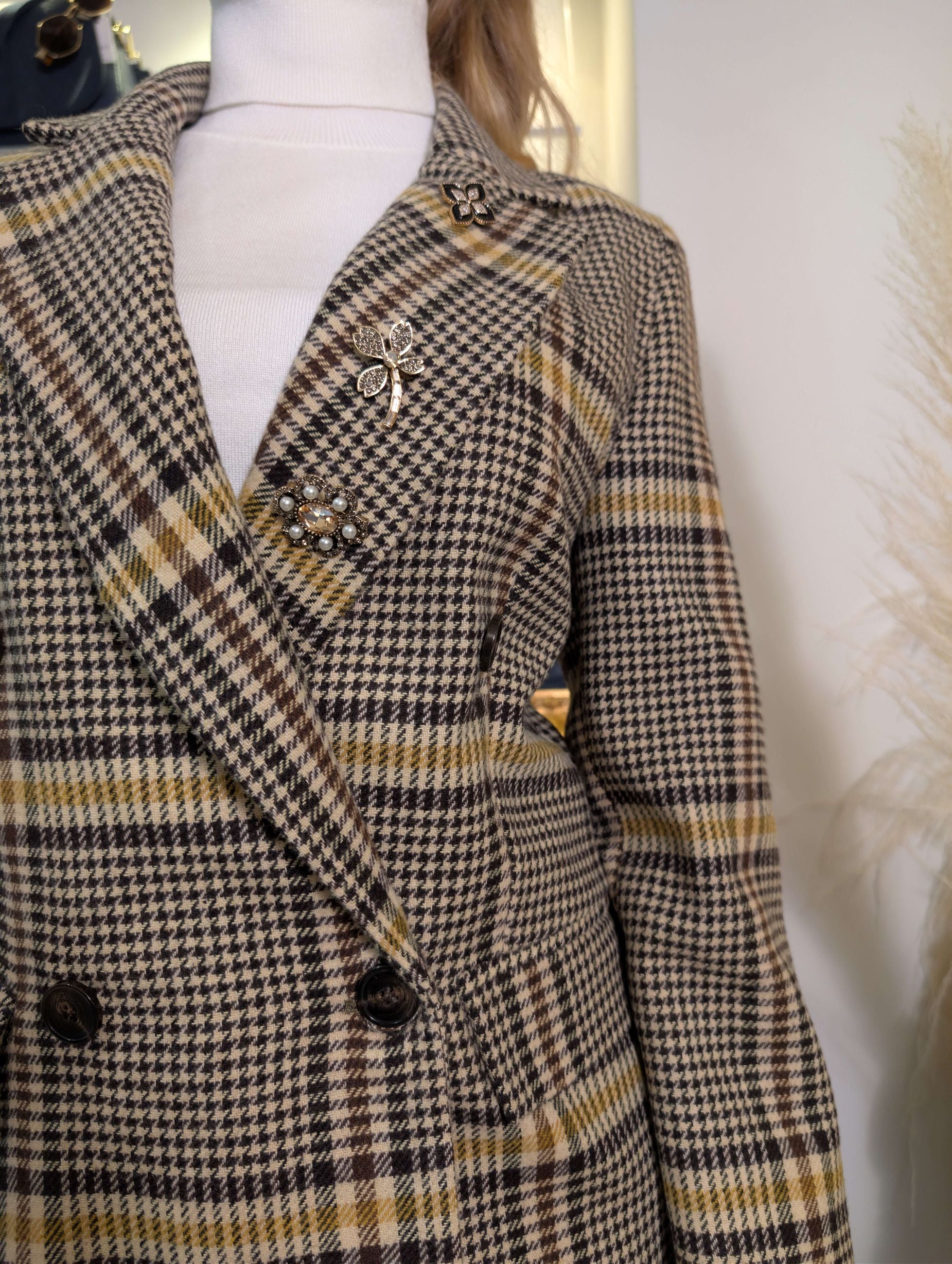 Giacca pied de poule doppiopetto - TENSIONE IN