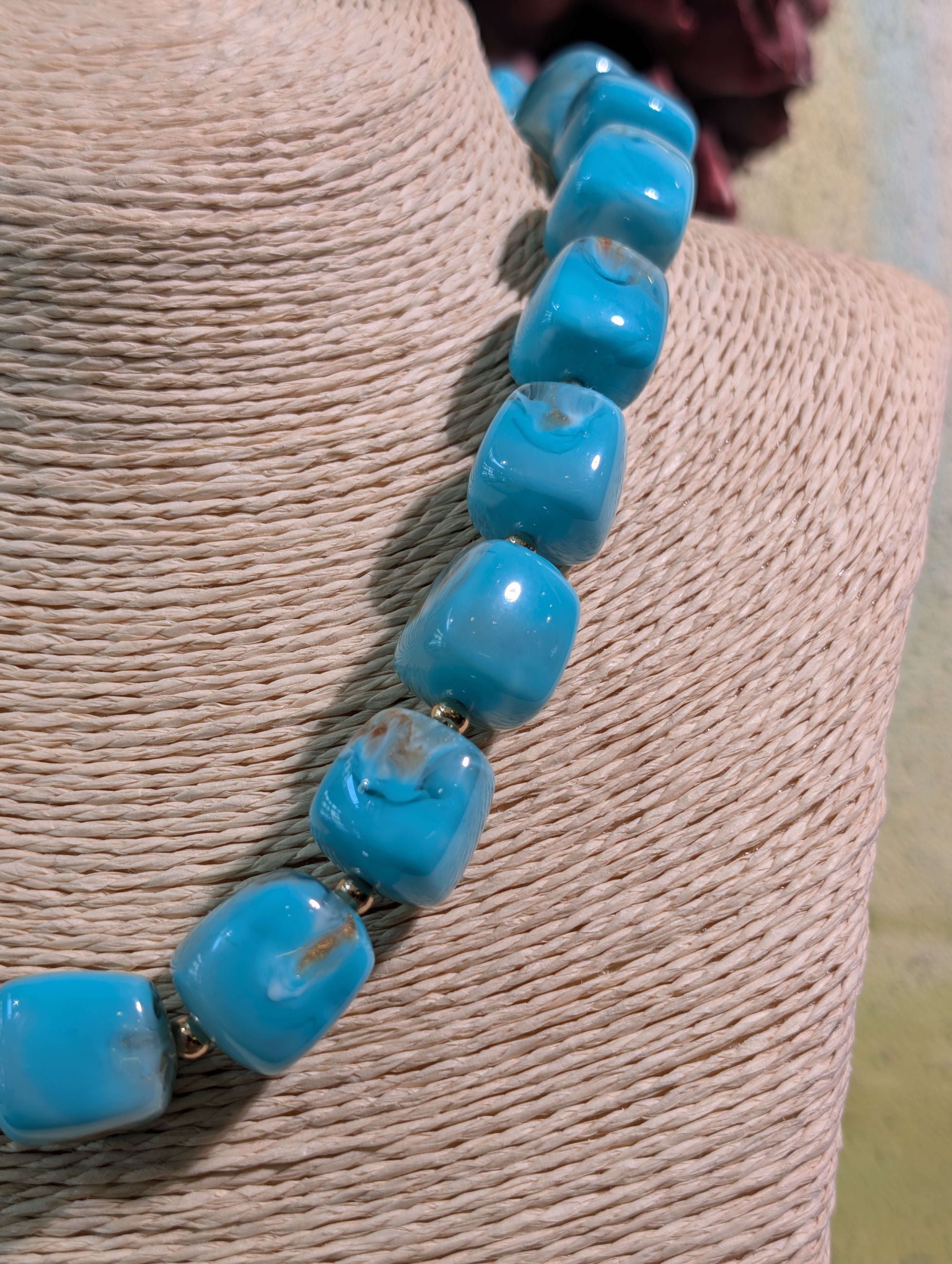 COLLANA CRI IN RESINA TURCHESE - NALI'