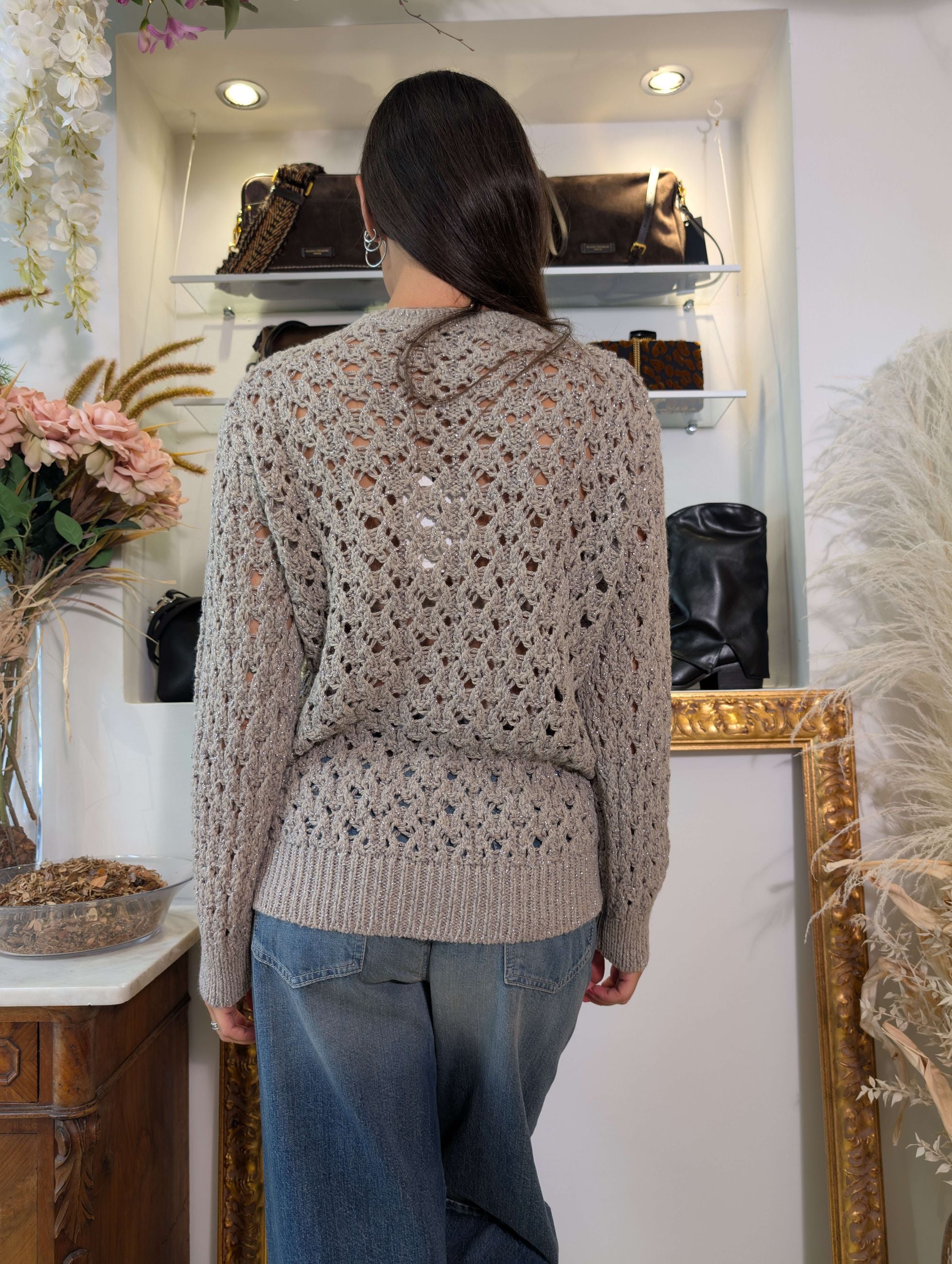 Maglione con dettagli lurex - ANNARITA N