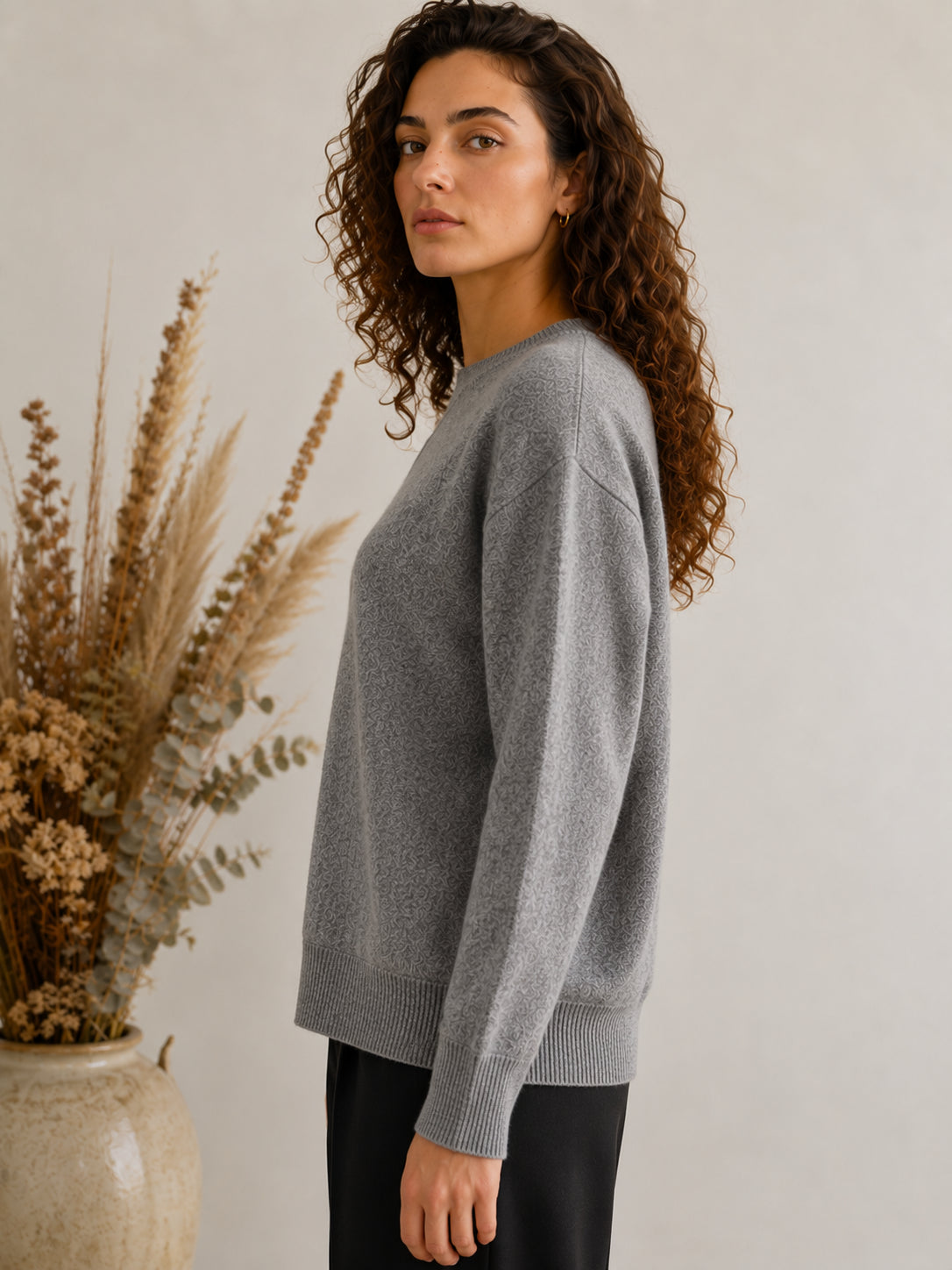 Maglia felpa in pura lana - TENSIONE IN