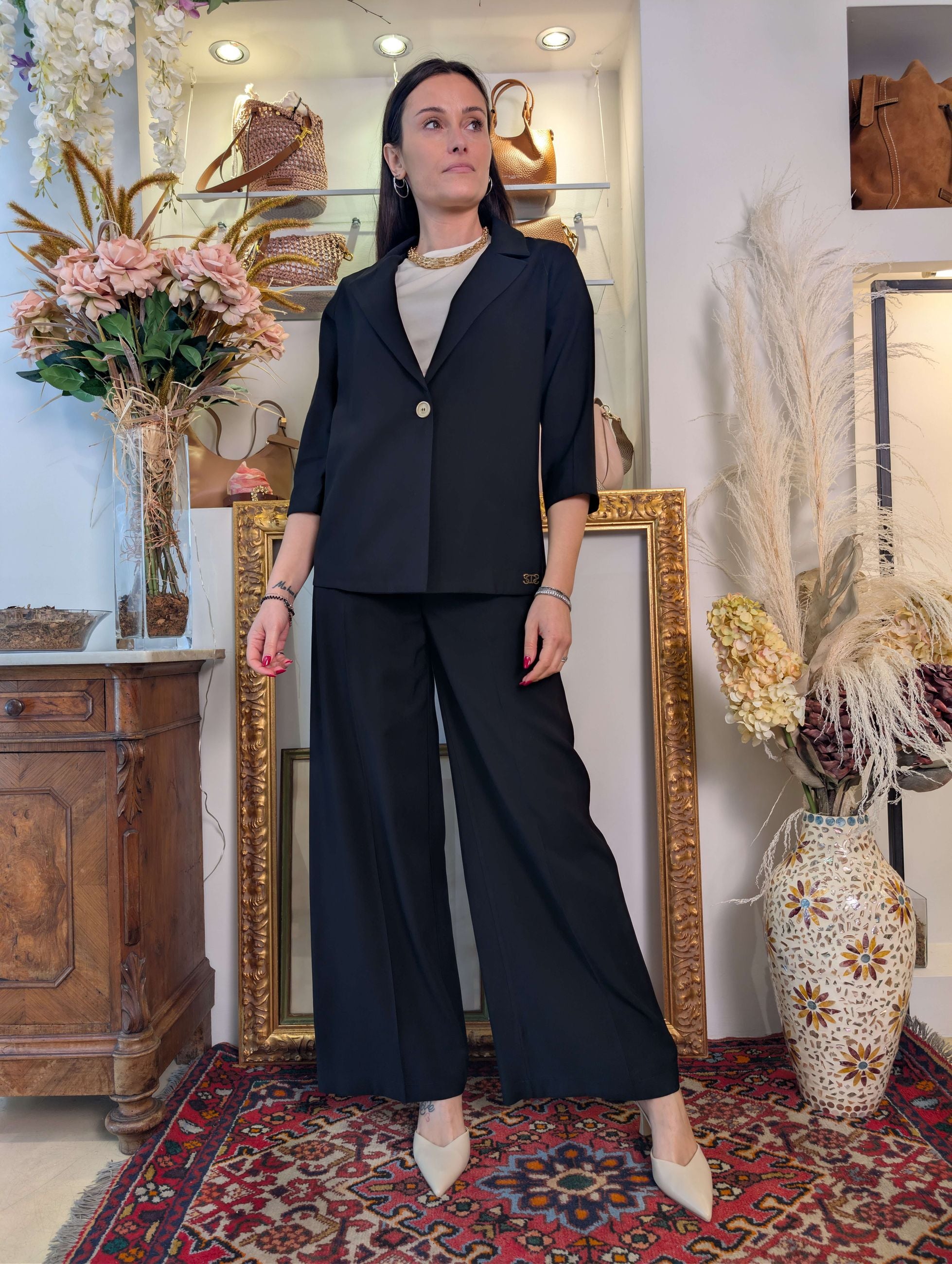 Pantalone palazzo Le Sarte del Sole – Vestibilità regular - LE SARTE DEL SOLE