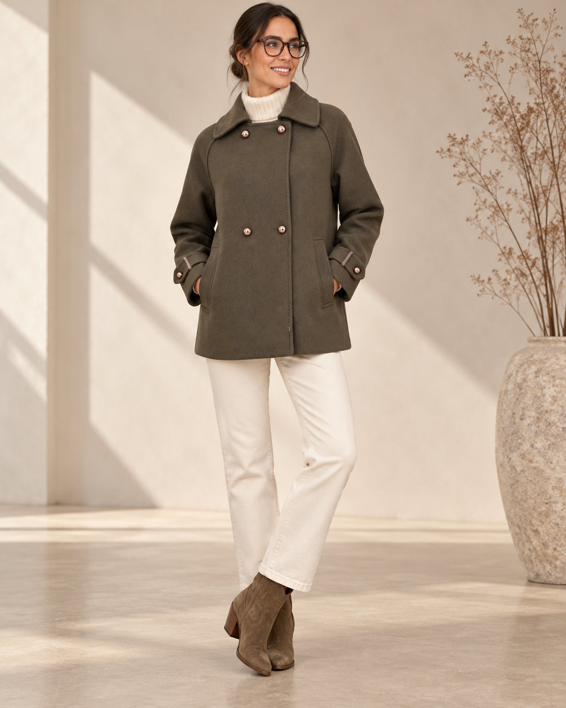Peacoat MARKUP con Bottoni Gold e Dettagli Sartoriali - MARKUP DONNA