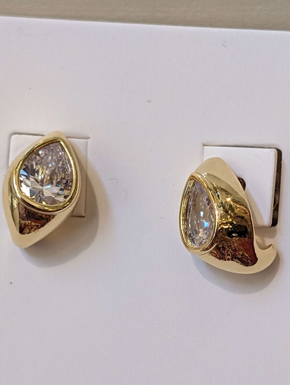 ORECCHINI DROP MAXI CON ZIRCONE ORO - NALI'