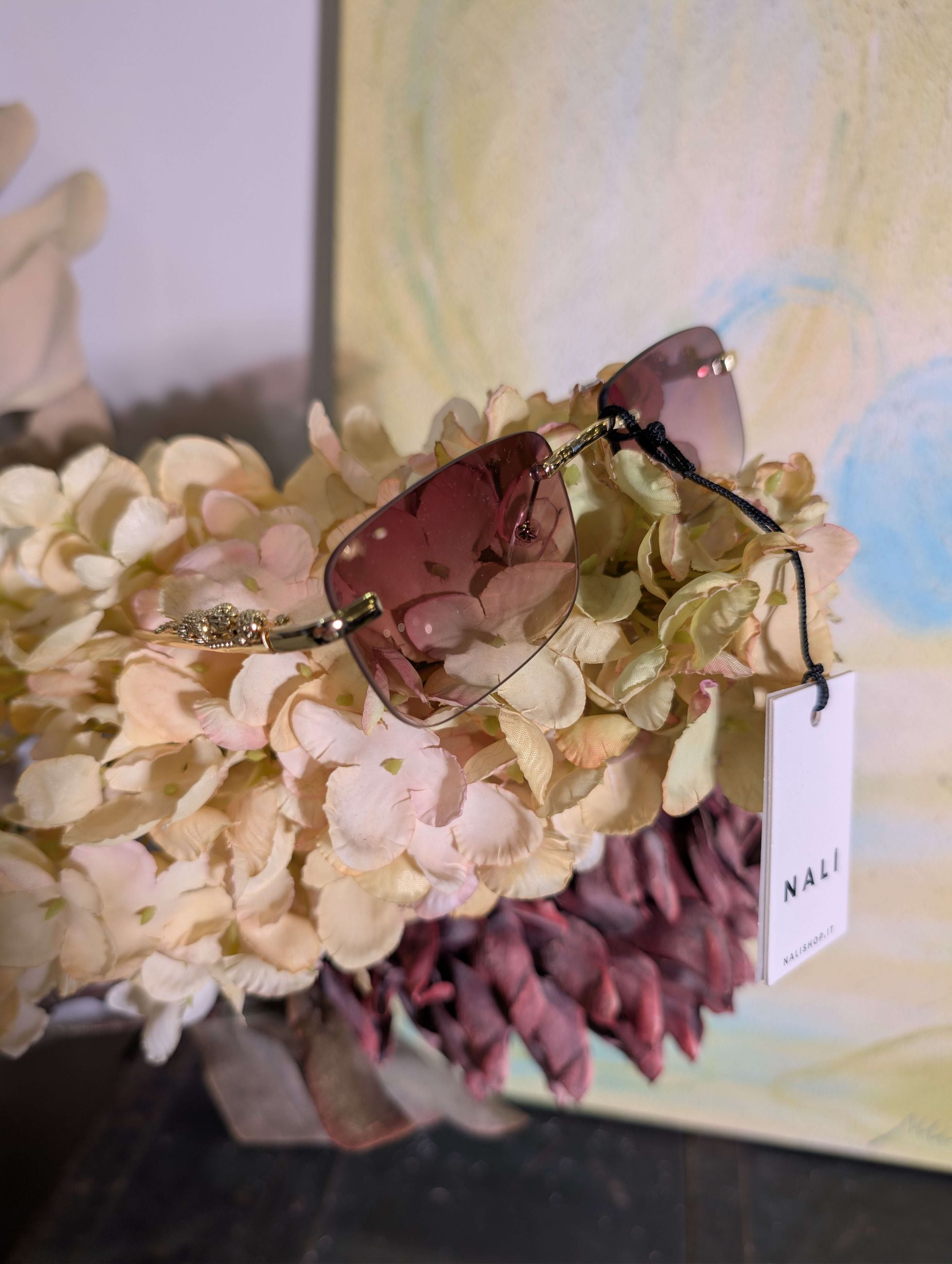 OCCHIALI MARTA RETTANGOLARI MARRONE - NALI'