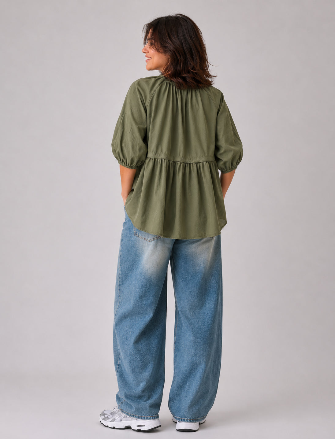 Camicia in mussola di cotone - SHE_FLORENCE_LAB