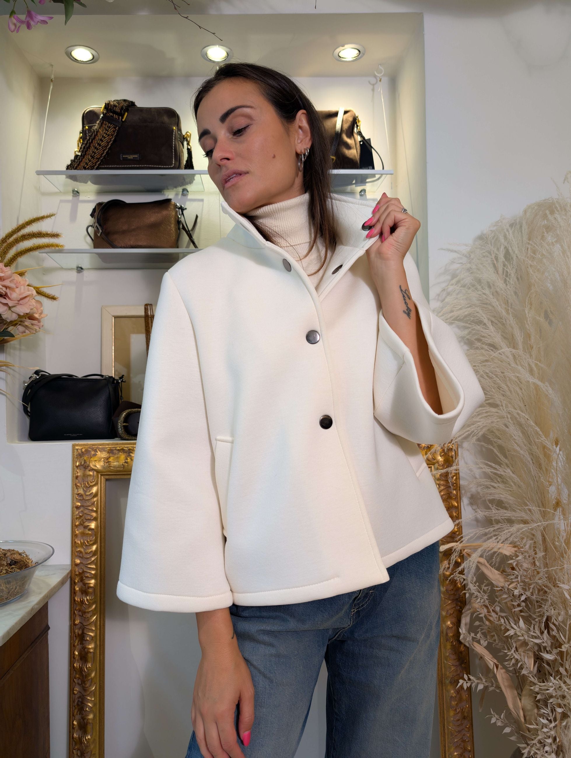 Cappa in neoprene (jersey double) – SHE_FLORENCE_LAB - SHE_FLORENCE_LAB