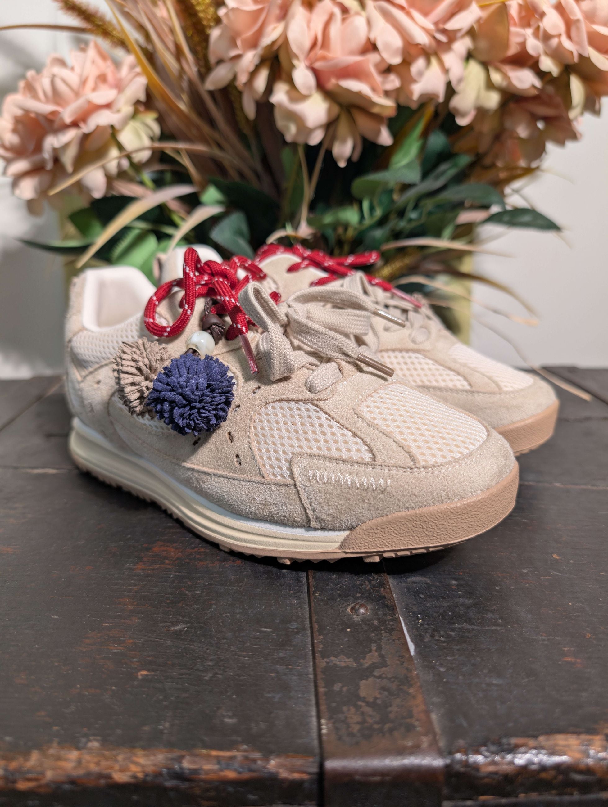 Snakers in tessuto tecnico con dettagli in suede - GOLD & GOLD