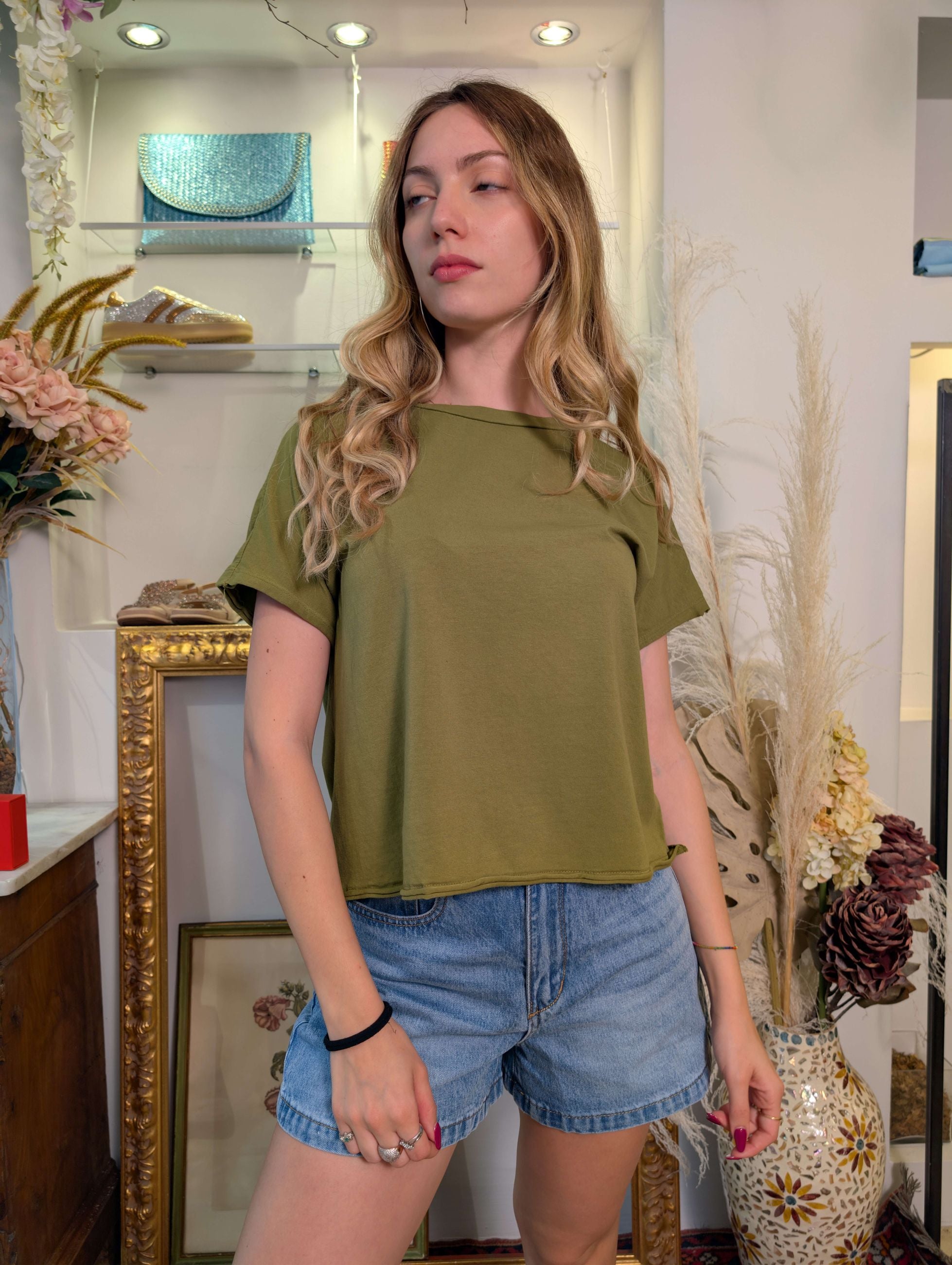 T-shirt basica in cotone - SHE_FLORENCE_LAB