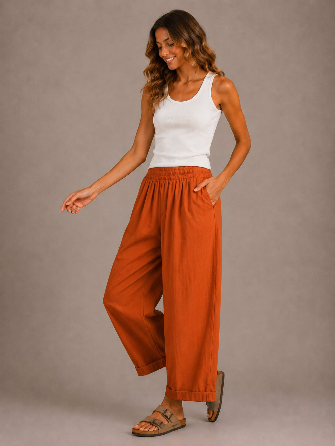 Panta must have in tela di cotone - SHE_FLORENCE_LAB