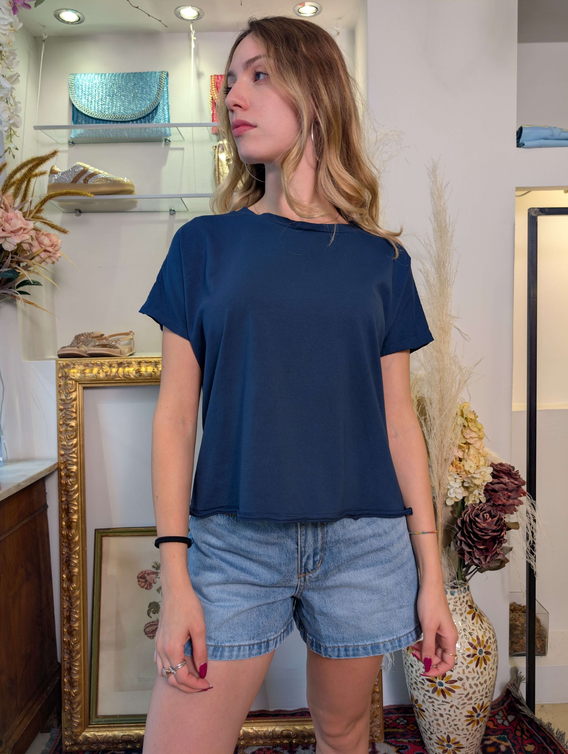 T-shirt basica in cotone - SHE_FLORENCE_LAB