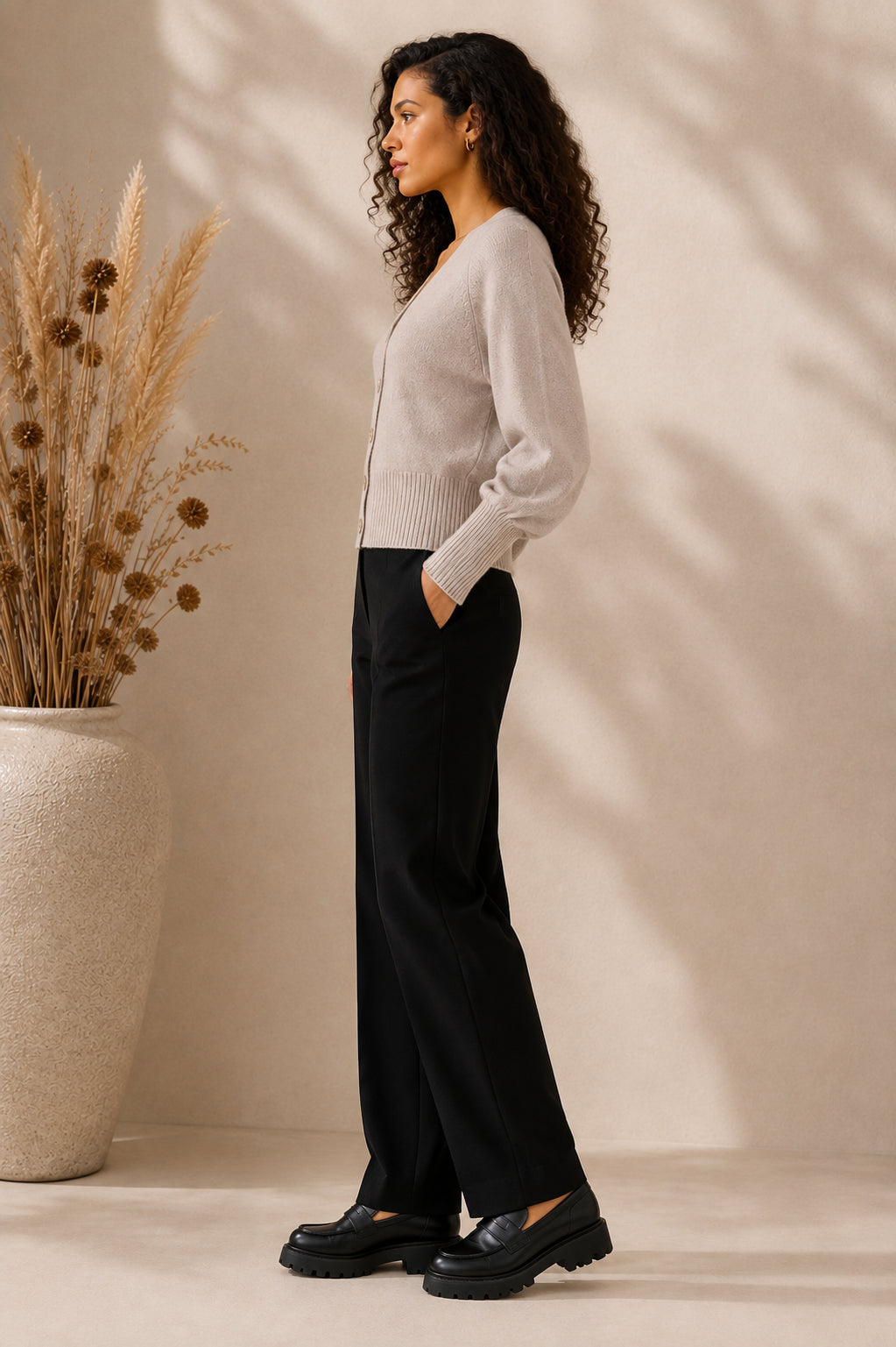 Cardigan in viscosa con bottoni in madreperla - HAVE ONE