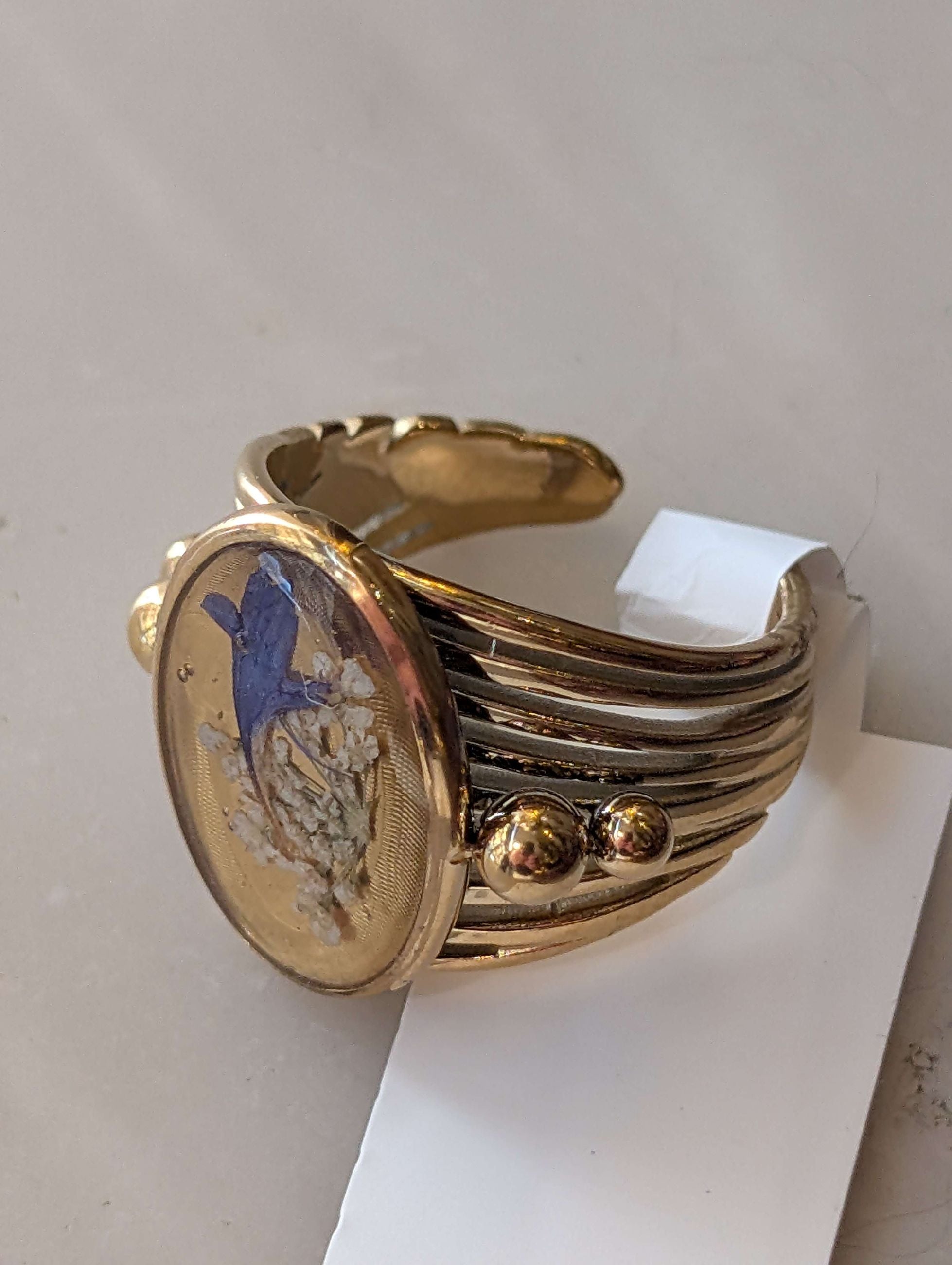 ANELLO VINTAGE CON FIORE ORO - NALI'