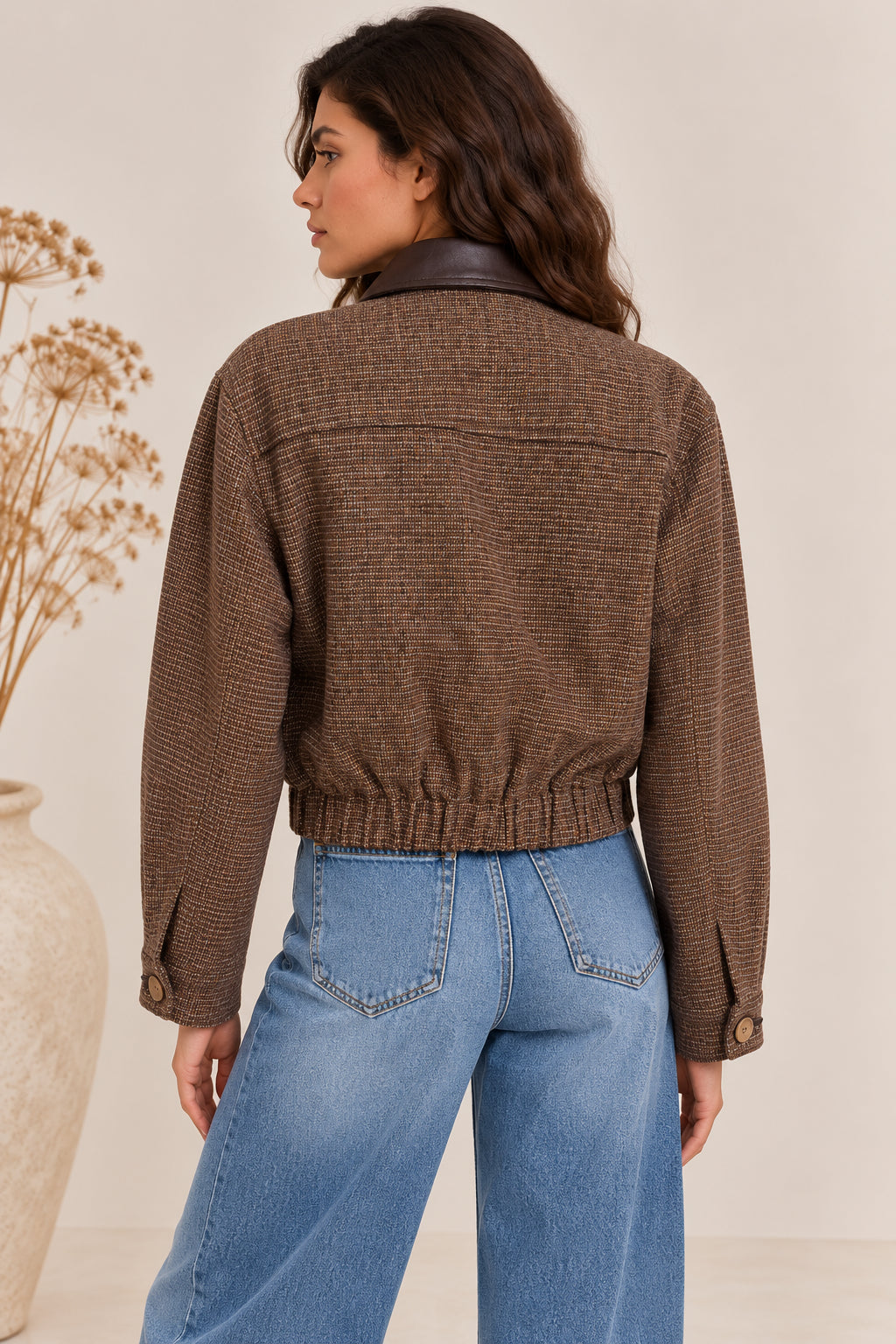 Cropped Heritage Bomber - MARKUP DONNA