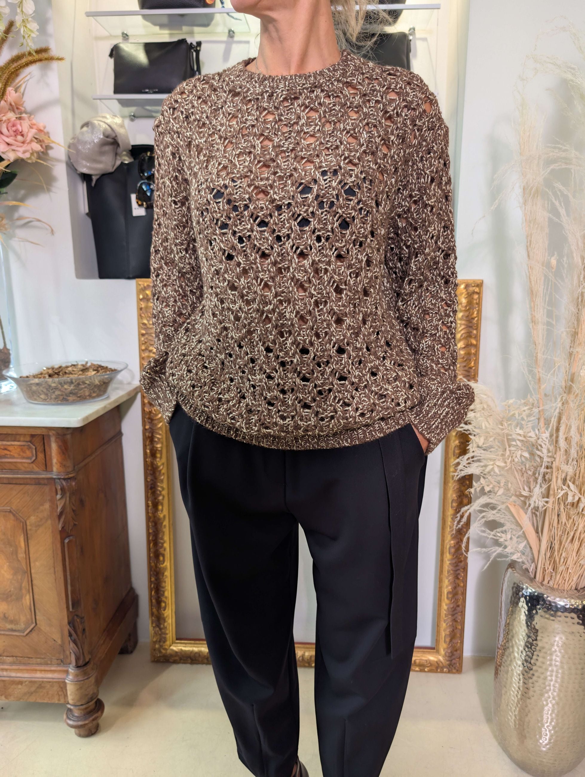 Maglione con dettagli lurex - ANNARITA N