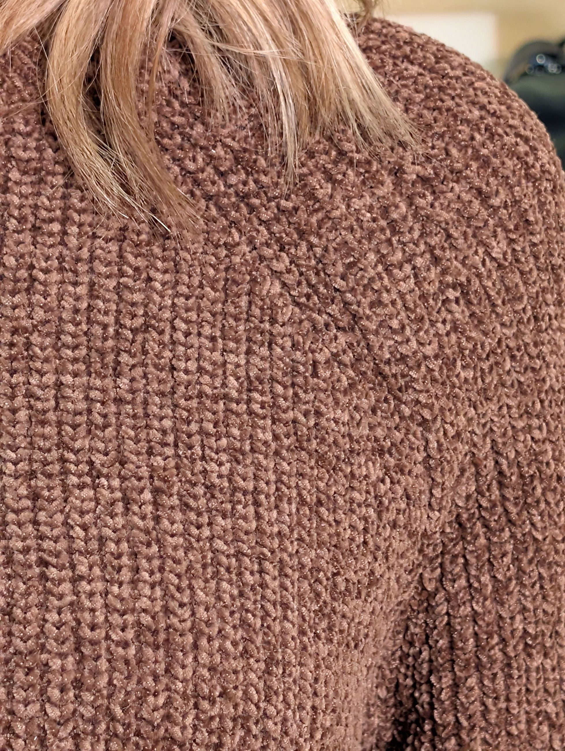Maglia ciniglia in costa inglese - SHE_FLORENCE_LAB