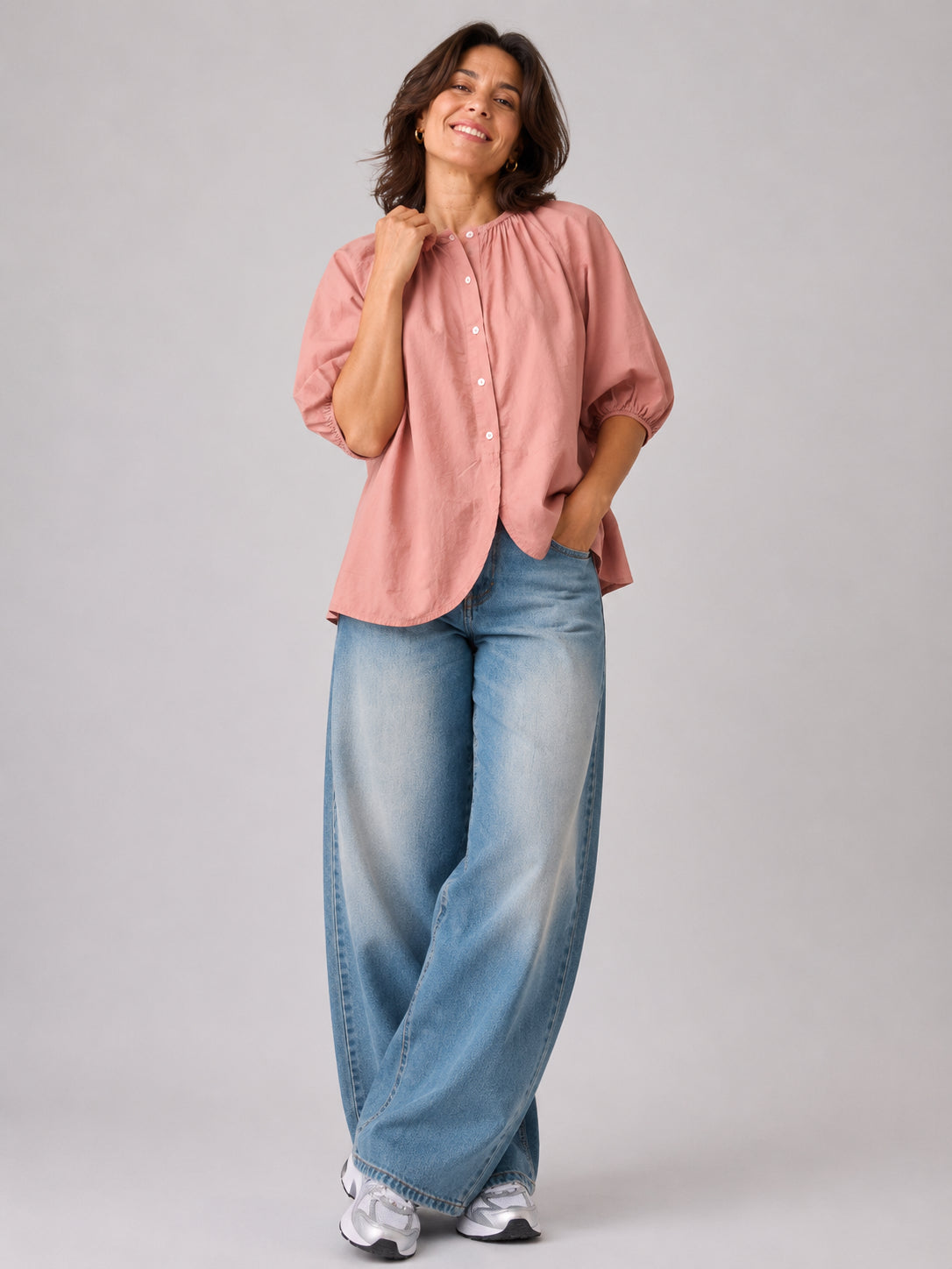 Camicia in mussola di cotone - SHE_FLORENCE_LAB