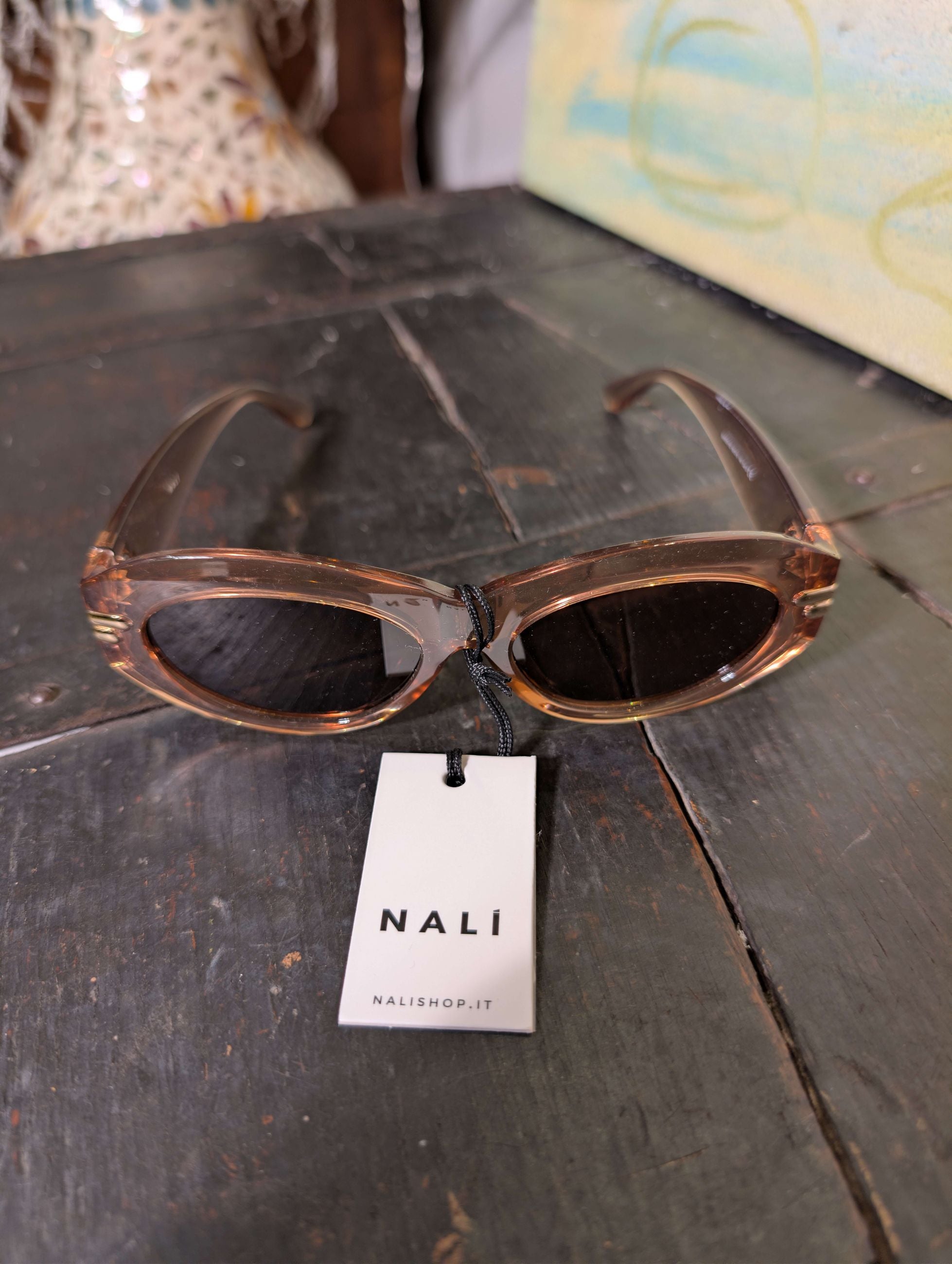 OCCHIALI JANICE OVALI MARRONE - NALI'