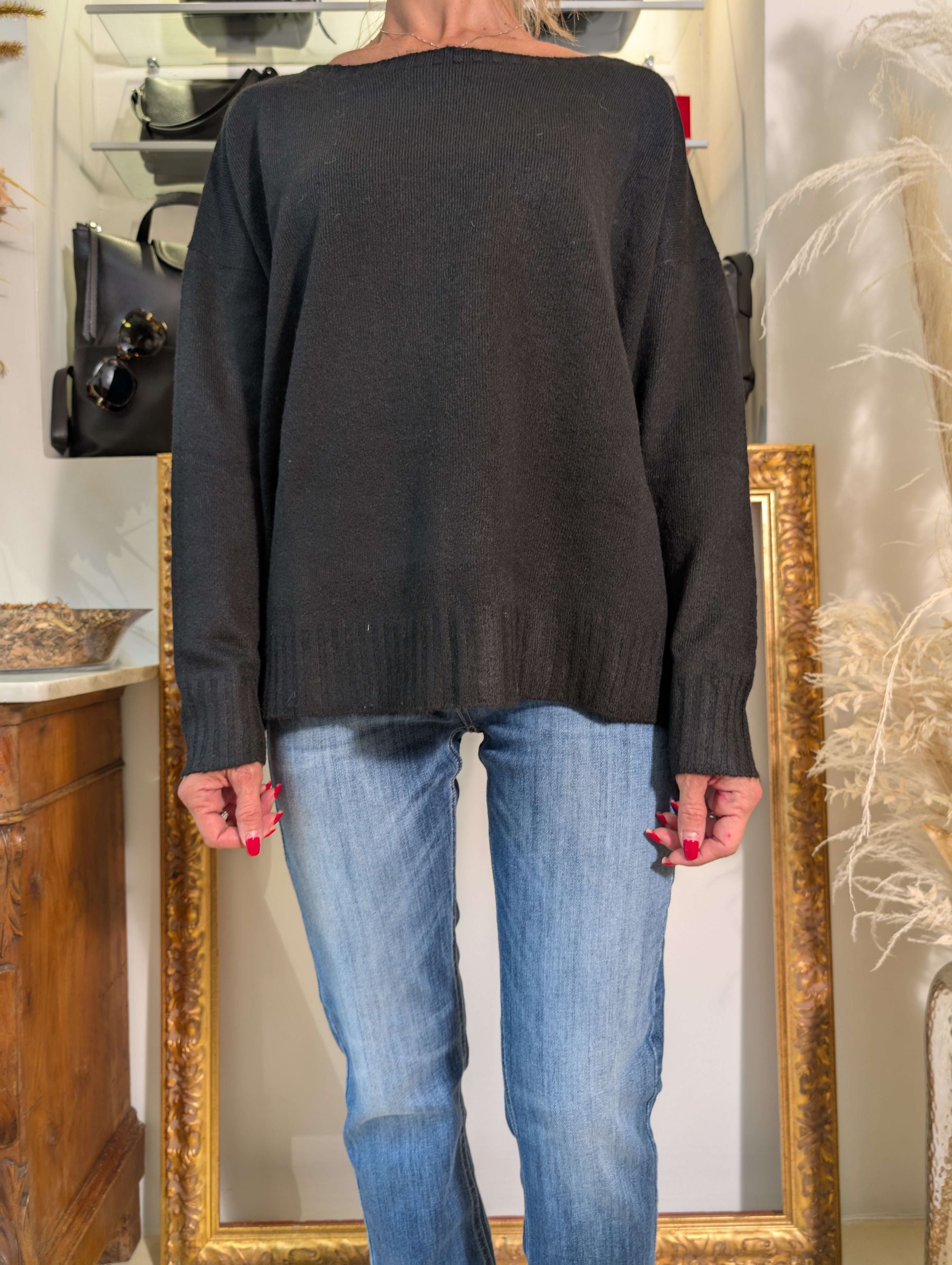 Maglia oversized in bouclé - SHE_FLORENCE_LAB