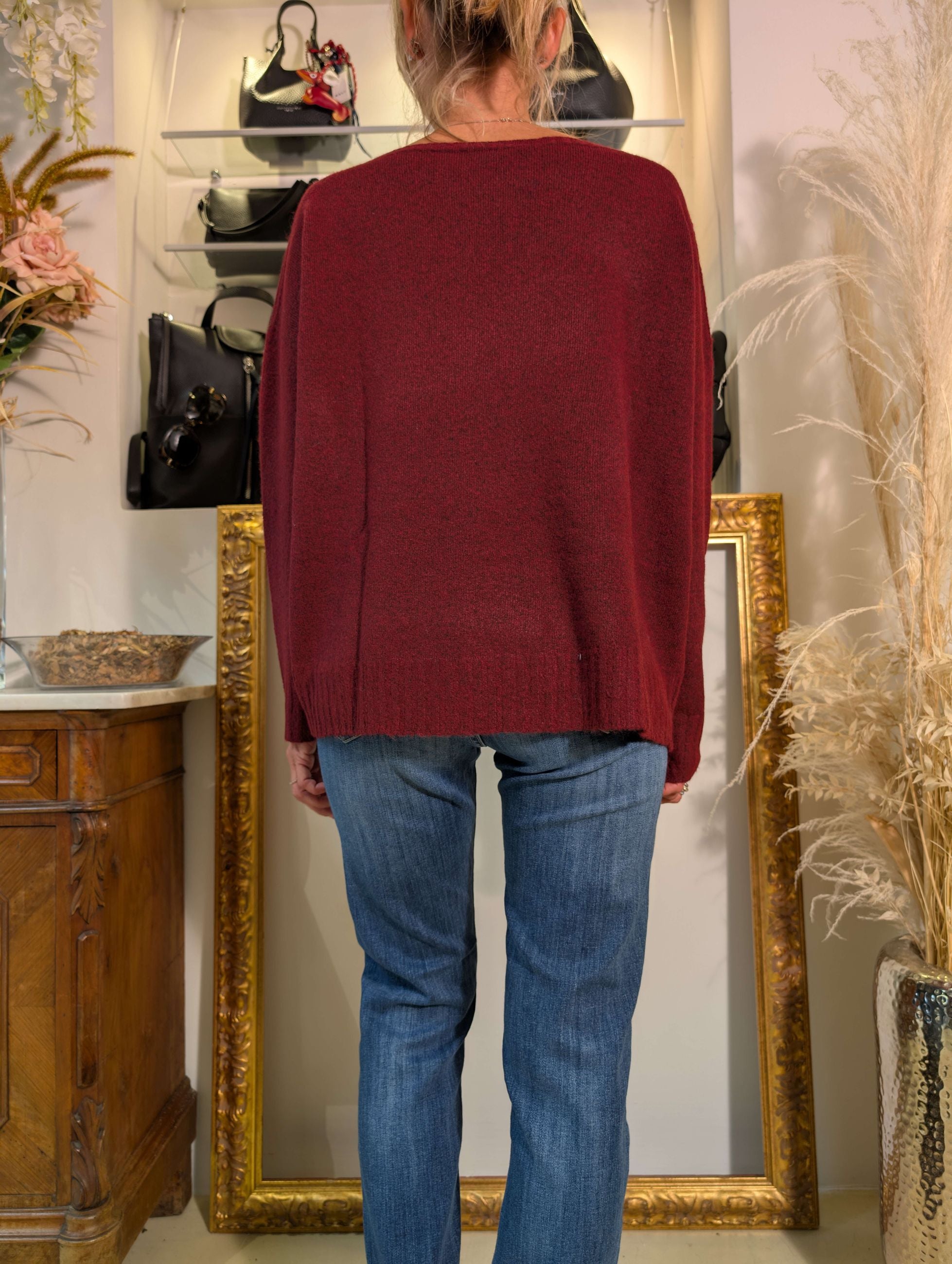 Maglia oversized in bouclé - SHE_FLORENCE_LAB