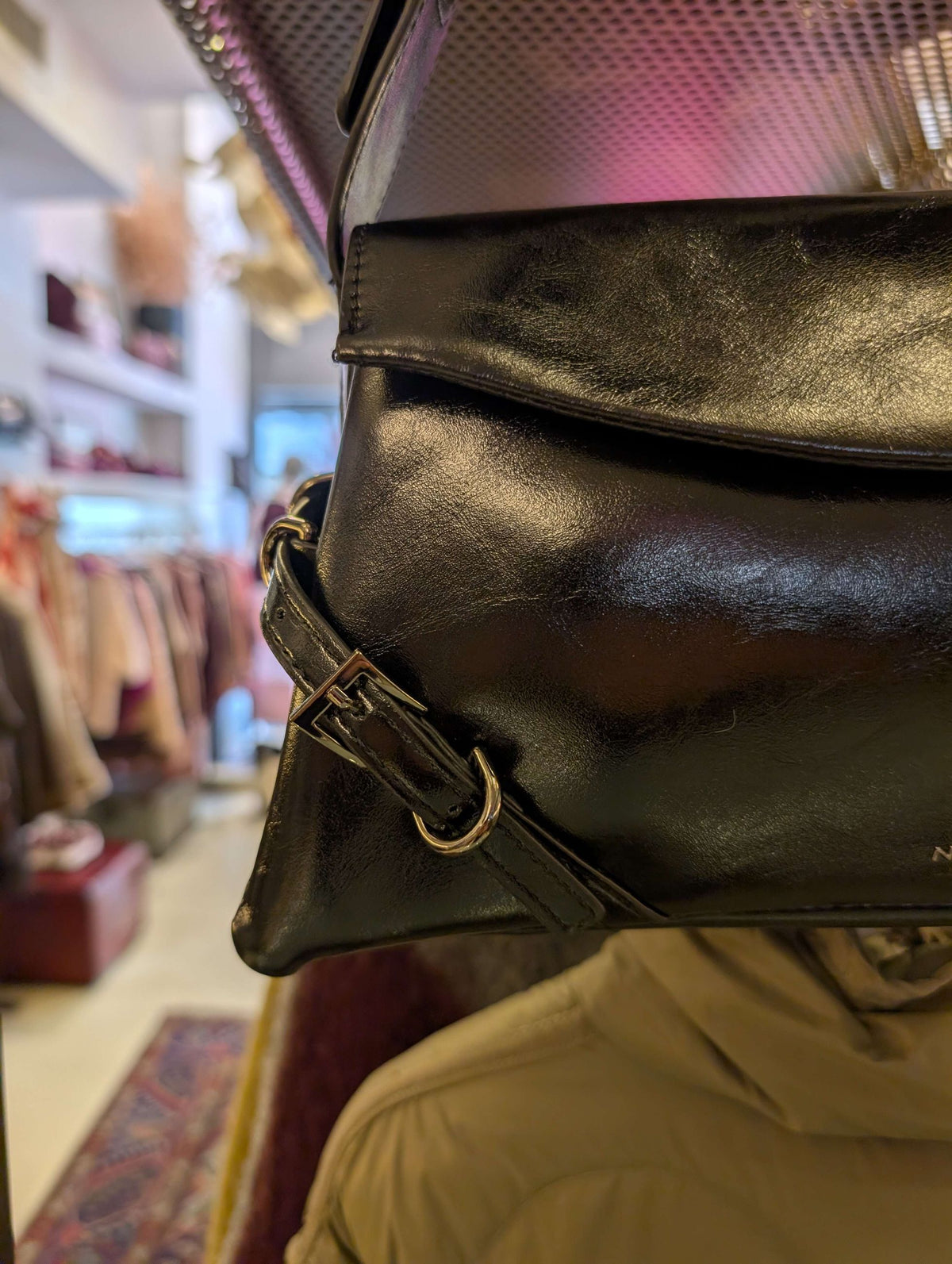 BORSA SABRINA A SPALLA NERO - NALI'