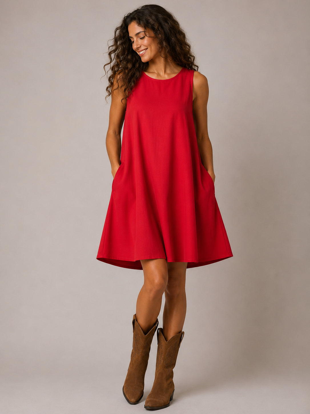 Abito corto in cotone. - SHE_FLORENCE_LAB