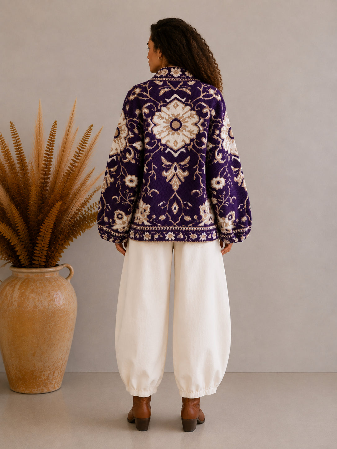Cardigan jacquard - TENSIONE IN