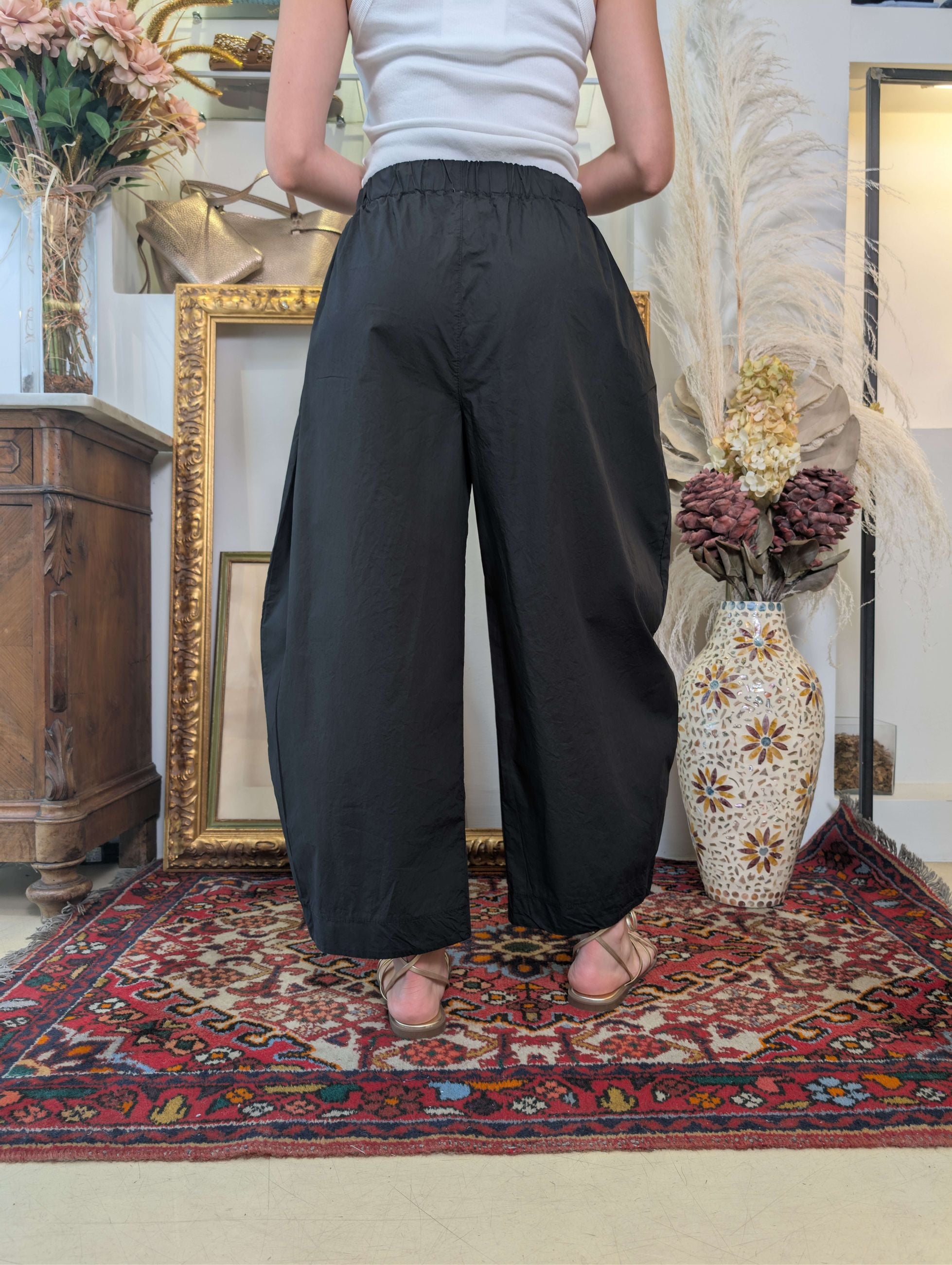 Panta barrel in tela di cotone - SHE_FLORENCE_LAB