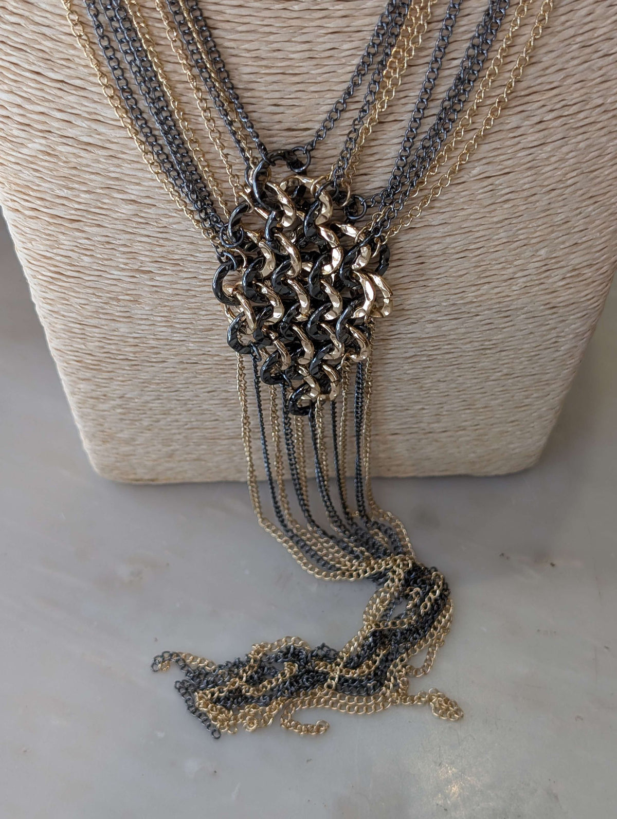 COLLANA SCIARPETTA ELEMENTO INTRECCIATO MIX - NALI'