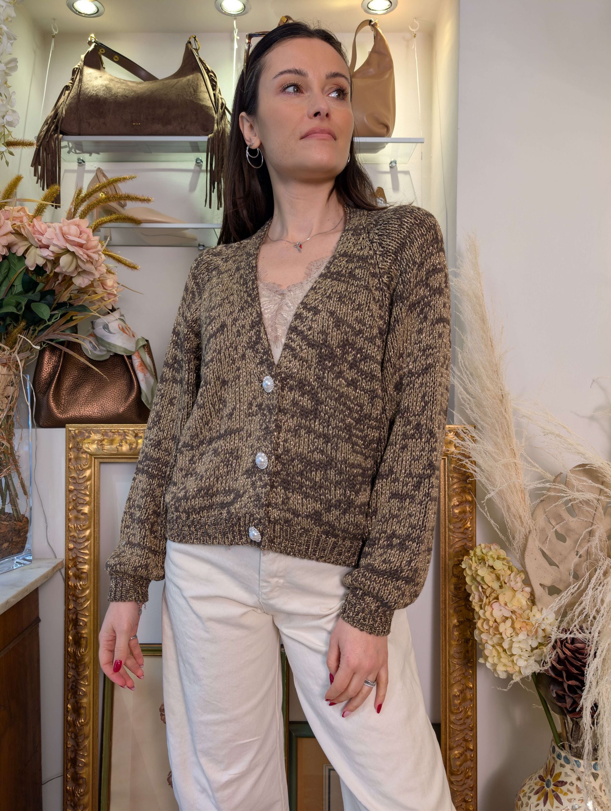 CARDIGAN BOTTONI GIOIELLO - HAVE ONE