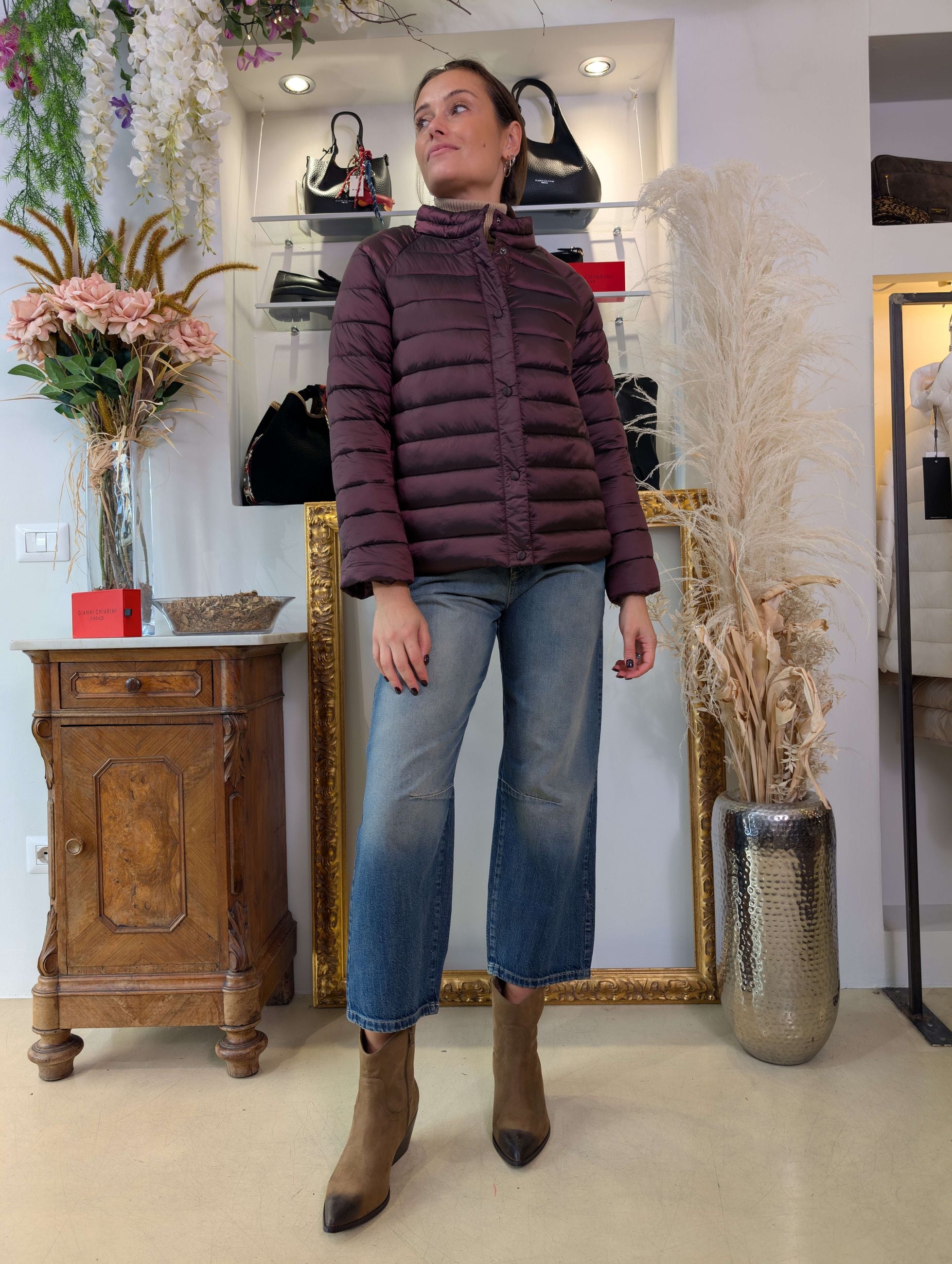 Piumino animal free in nylon cangiante - Sandro Ferrone