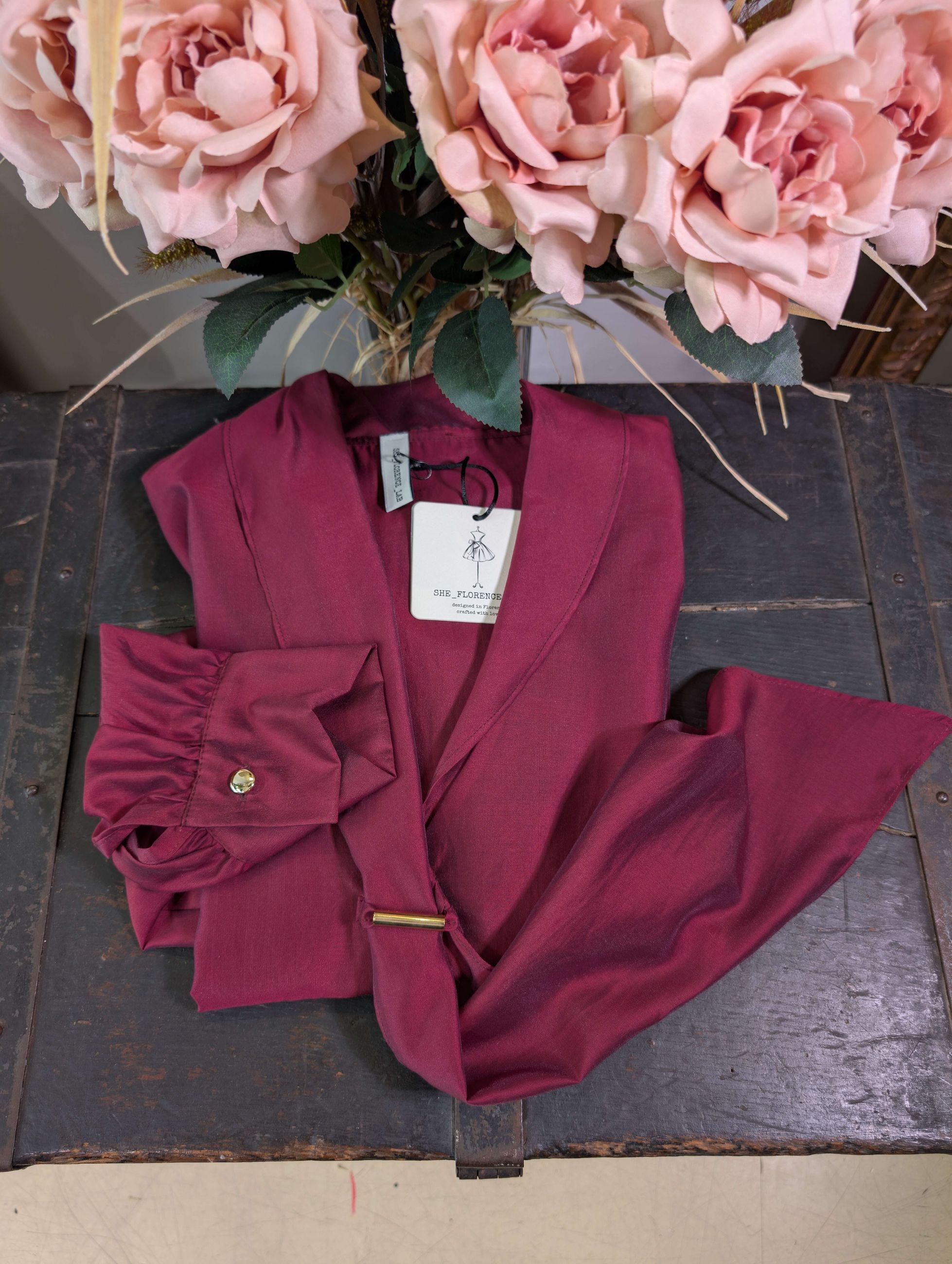 Camicia lyocell trasparente con revers - SHE_FLORENCE_LAB