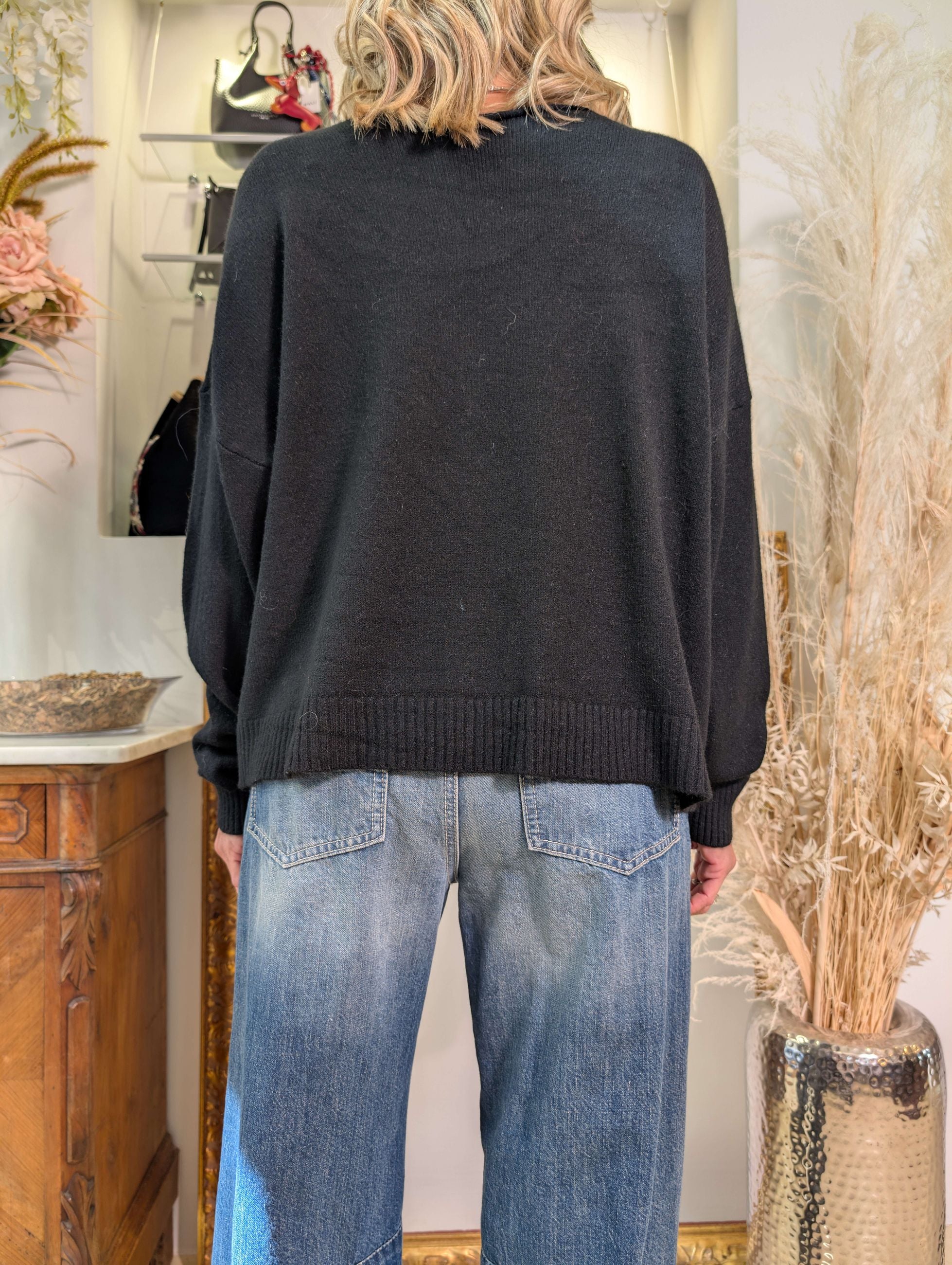Cardigan con bottoni gioiello - SHE_FLORENCE_LAB