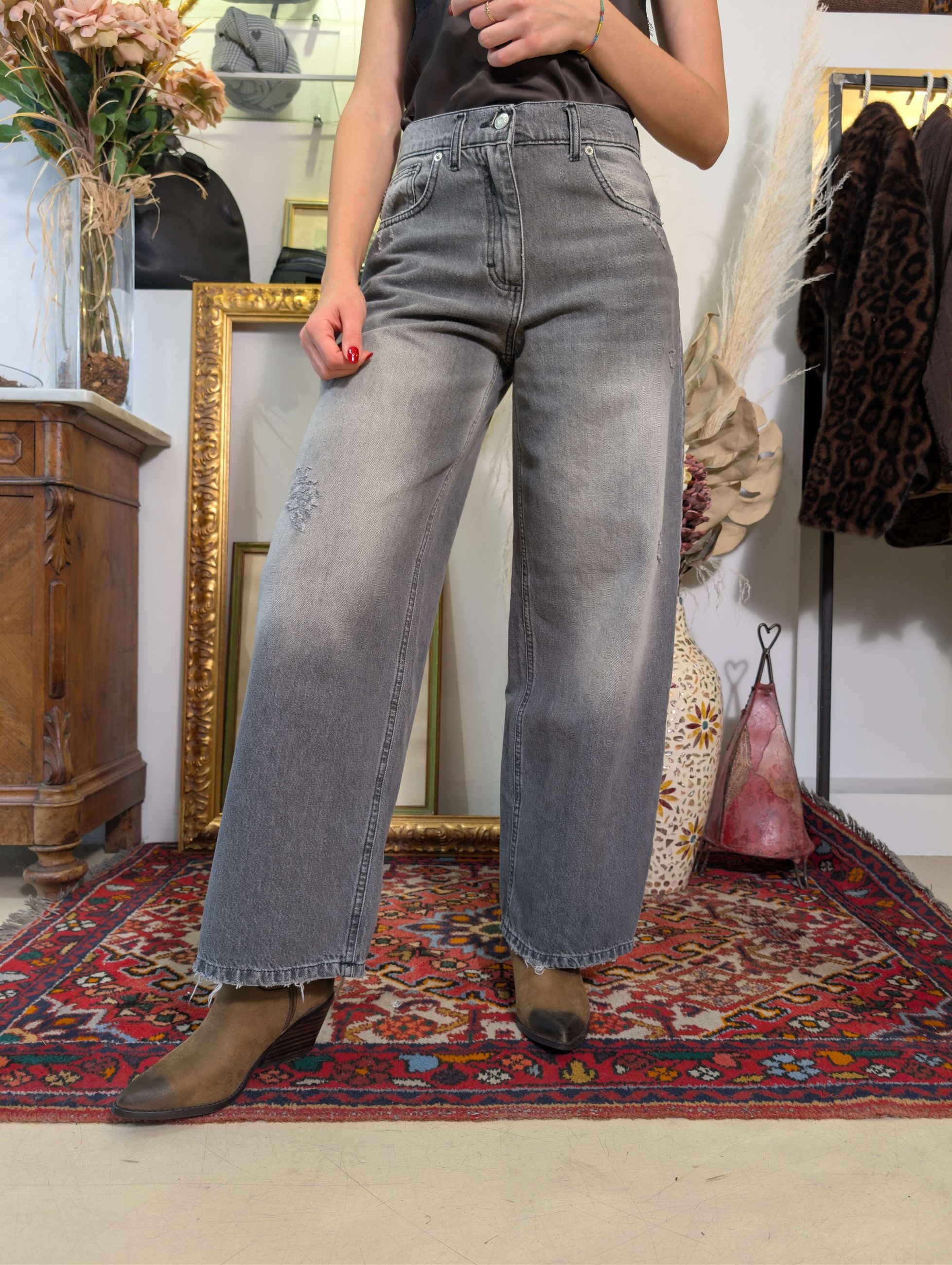 Jeans BELLA Balloon Fit in Denim Grigio Used - HAVE ONE